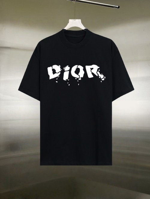 DIOR Short Sleeve T-Shirt Unisex Cotton Tee - Fashionable and Comfortable