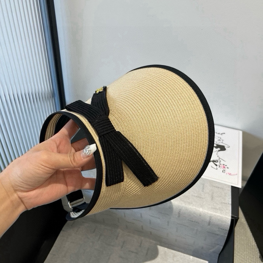 NO:347078,Chanel Chanel empty top sun hat, PP straw fabric, adjustable hat, straw hat, fisherman hat, baseball hat, hat, chanel, chanel, espadrilles, hatsChanel香奈儿空顶遮阳帽,PP草面料,可调节帽子草帽渔夫帽棒球帽,帽子,chanel,chanel,espadrilles,hats,hat