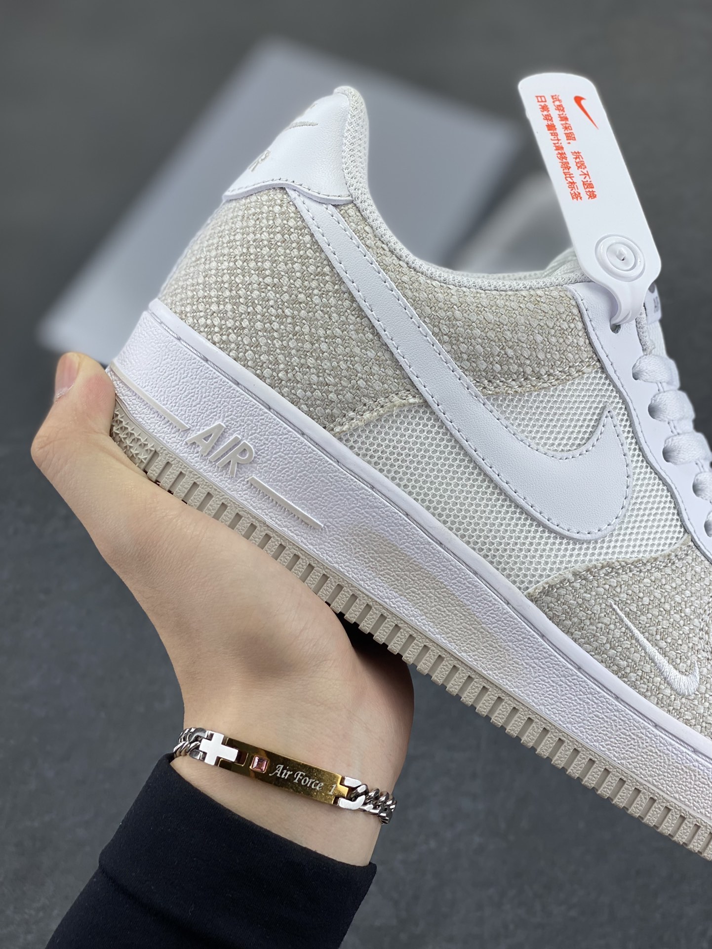 图片[6]-Nike Air Force 1 Low’07 牛仔布小勾 空军一号低帮休闲板鞋 定制皮料 原厂3D打印 定制鞋盒 原楦原纸板 纯正空军版型 内置全掌气垫 货号：ZH0316-092 尺码：36 36.5 37.5 38 38.5 39 40 40.5 41 42 42.5 43 44 44.5 45-选品中心