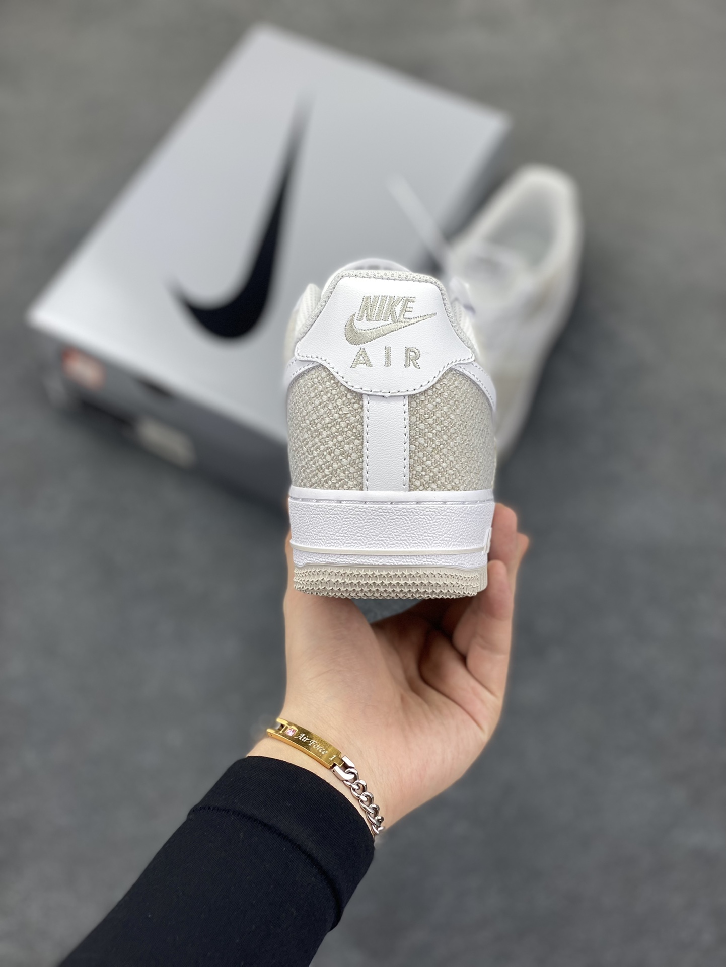 图片[4]-Nike Air Force 1 Low’07 牛仔布小勾 空军一号低帮休闲板鞋 定制皮料 原厂3D打印 定制鞋盒 原楦原纸板 纯正空军版型 内置全掌气垫 货号：ZH0316-092 尺码：36 36.5 37.5 38 38.5 39 40 40.5 41 42 42.5 43 44 44.5 45-选品中心