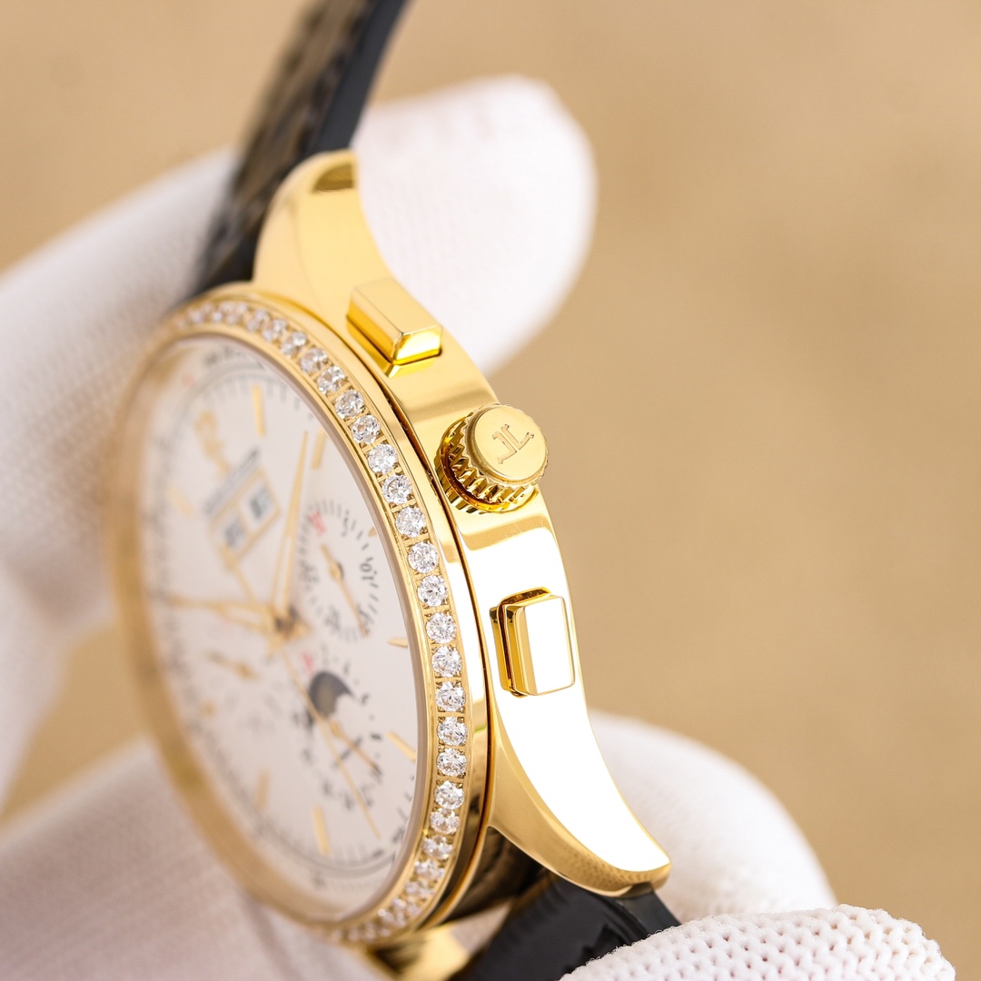 JAEGER-LECOULTRE 3335 P3450 White Steel Wristwatch with 50 Steel Belts. - 图片 8