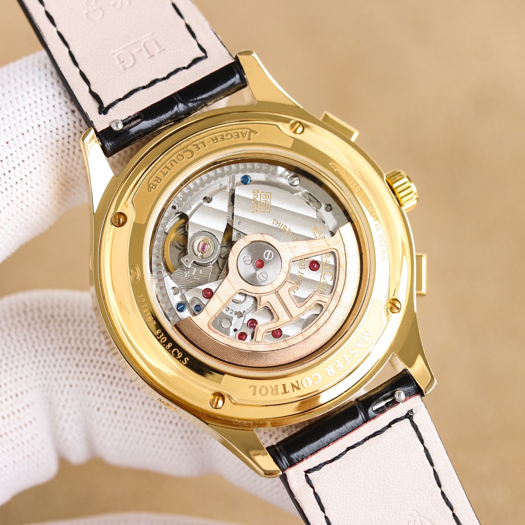 JAEGER-LECOULTRE 3335 P3450 White Steel Wristwatch with 50 Steel Belts. - 图片 7