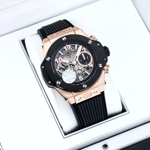 Hublot Big Bang V2 Edition Automatic Chronograph Watch with Black Rubber Strap 1 Hublot Big Bang V2 Edition Automatic Chronograph Watch with Black Rubber Strap