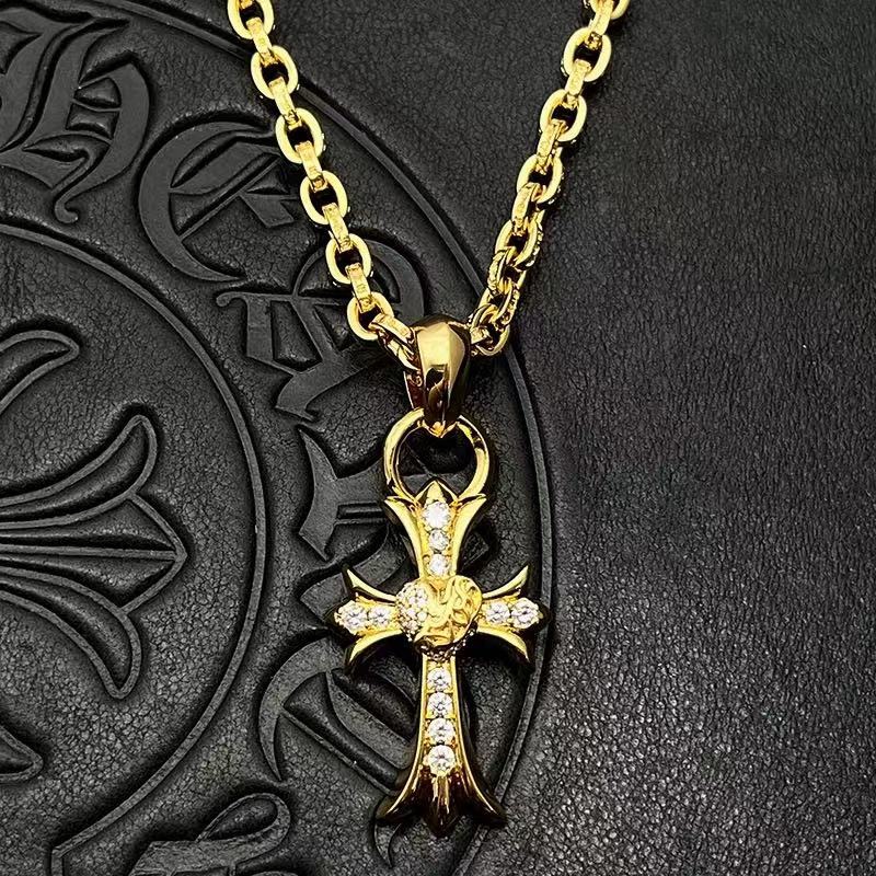 NO:380577,Croxin necklace is so handsome, jewelry quality, chrome hearts, necklace19860909克罗心项链太帅了,饰品精品,chrome hearts,necklace,Jewelry