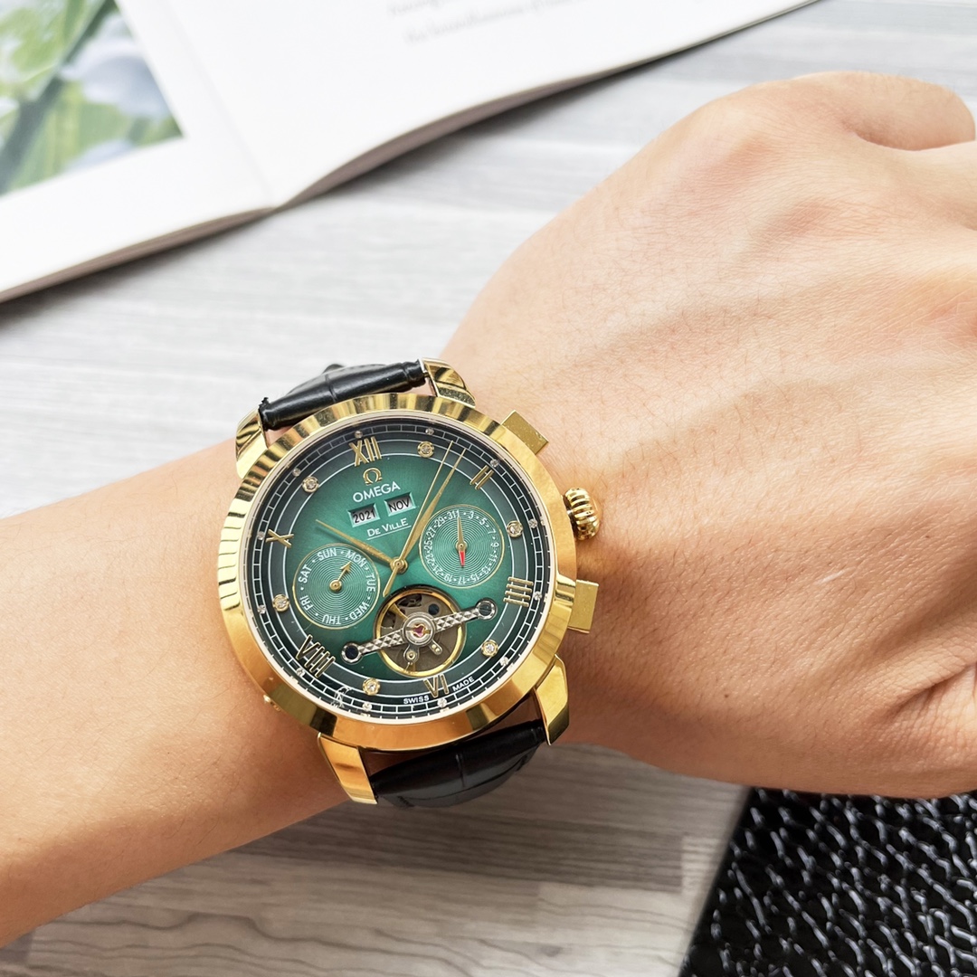 NO:338167,Unified, complex timepiece, luxurious and atmospheric, classic new products, shockingly launched [Latest] Omega, multi-functional boutique, large flywheel design [Type] boutique men's watch [Watch strap] real cowhide strap [Movement] high-end fully automatic mechanical movement [Mirror] mineral reinforced glass (more high definition) Elegant taste, vast and atmospheric, ingenious, wrist treasure, dimensions, diameters, thicknesses, 12.5mm, and hot sale!  Welcome to reprint!  ,,cowhide19860909统一 复杂时计 奢华大气 经典新品 震撼上市【最新】欧米加 多功能精品 大飞轮设计【类型】精品男士腕表【表带】真牛皮表带【机芯】高端全自动机械机芯【镜面】矿物质强化玻璃（更高清） 品味高雅 浩瀚大气 匠心独运 腕间瑰宝 尺寸直径42mm厚12.5mm热卖上市！欢迎转载！,,cowhide,Watch