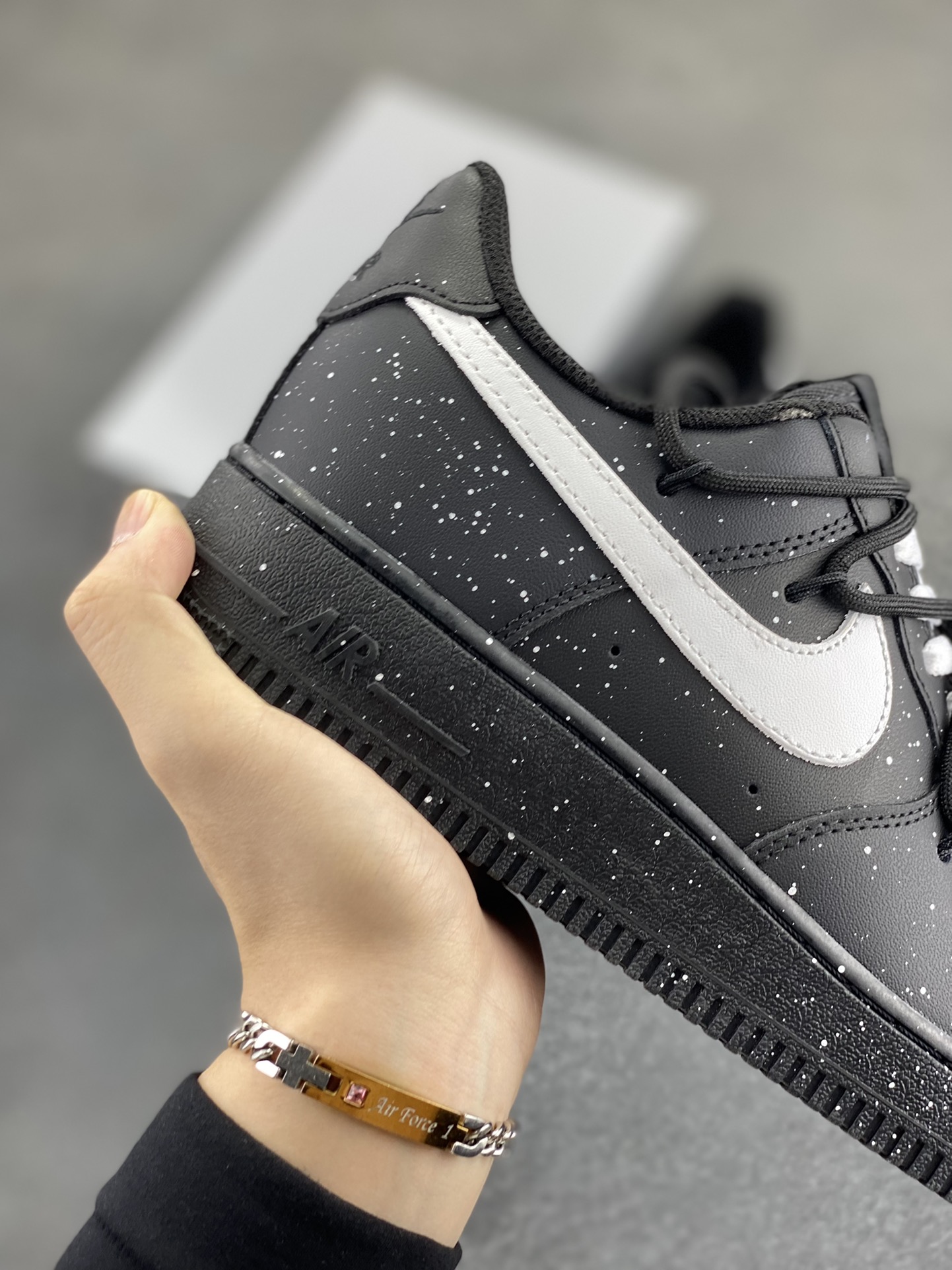 图片[6]-Nike Air Force 1 Low’07 白色满天星泼墨 空军一号低帮休闲板鞋 定制皮料 原厂3D打印 定制鞋盒 原楦原纸板 纯正空军版型 内置全掌气垫 货号：ZH0316-090 尺码：36 36.5 37.5 38 38.5 39 40 40.5 41 42 42.5 43 44 44.5 45-选品中心