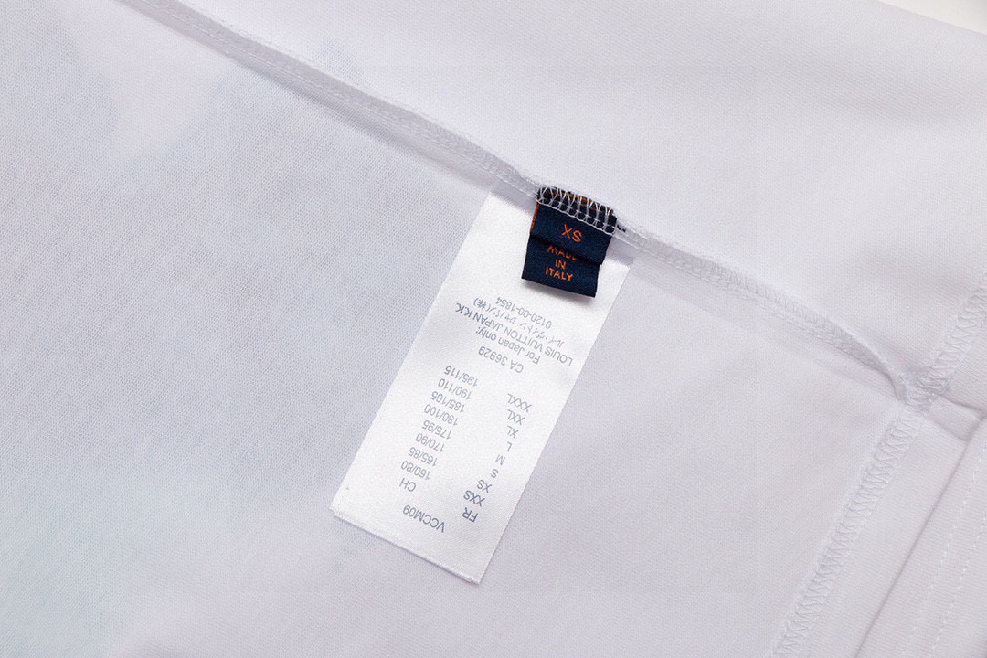 路易威登/Louis Vuitton 夏季新款 彩绘涂鸦圆领短袖T恤 白色