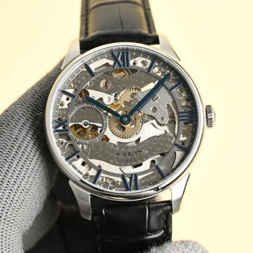 Tissot 1853 Men's Watch, Silver Stainless Steel Case with Black Leather Band 1 Tissot 1853 Men's Watch, Silver Stainless Steel Case with Black Leather Band
