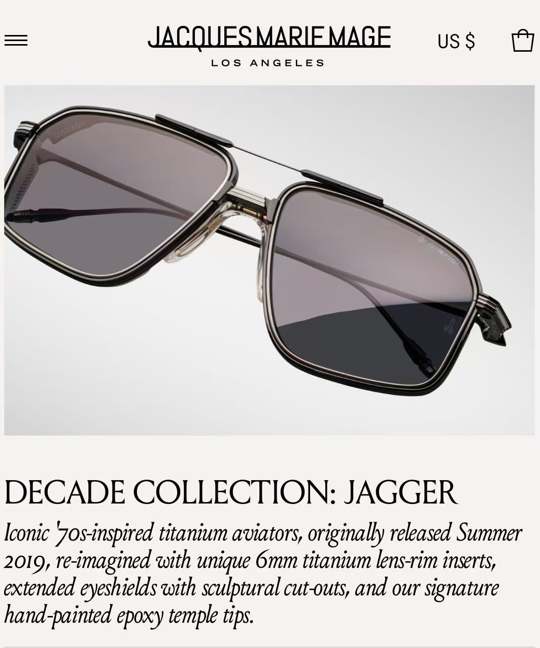  ‼️十周年系列：JAGGER
JACQUES MARIE MAGE
官网全线售罄
标志性的70年代灵感