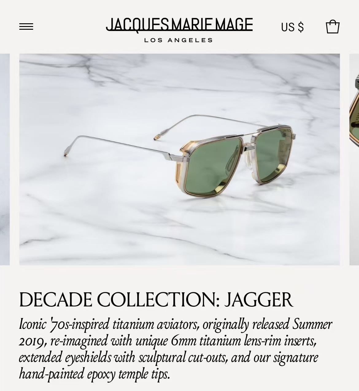  ‼️ 官网图 十周年系列：JAGGER
JACQUES MARIE MAGE
官网全线售罄
标志性的7