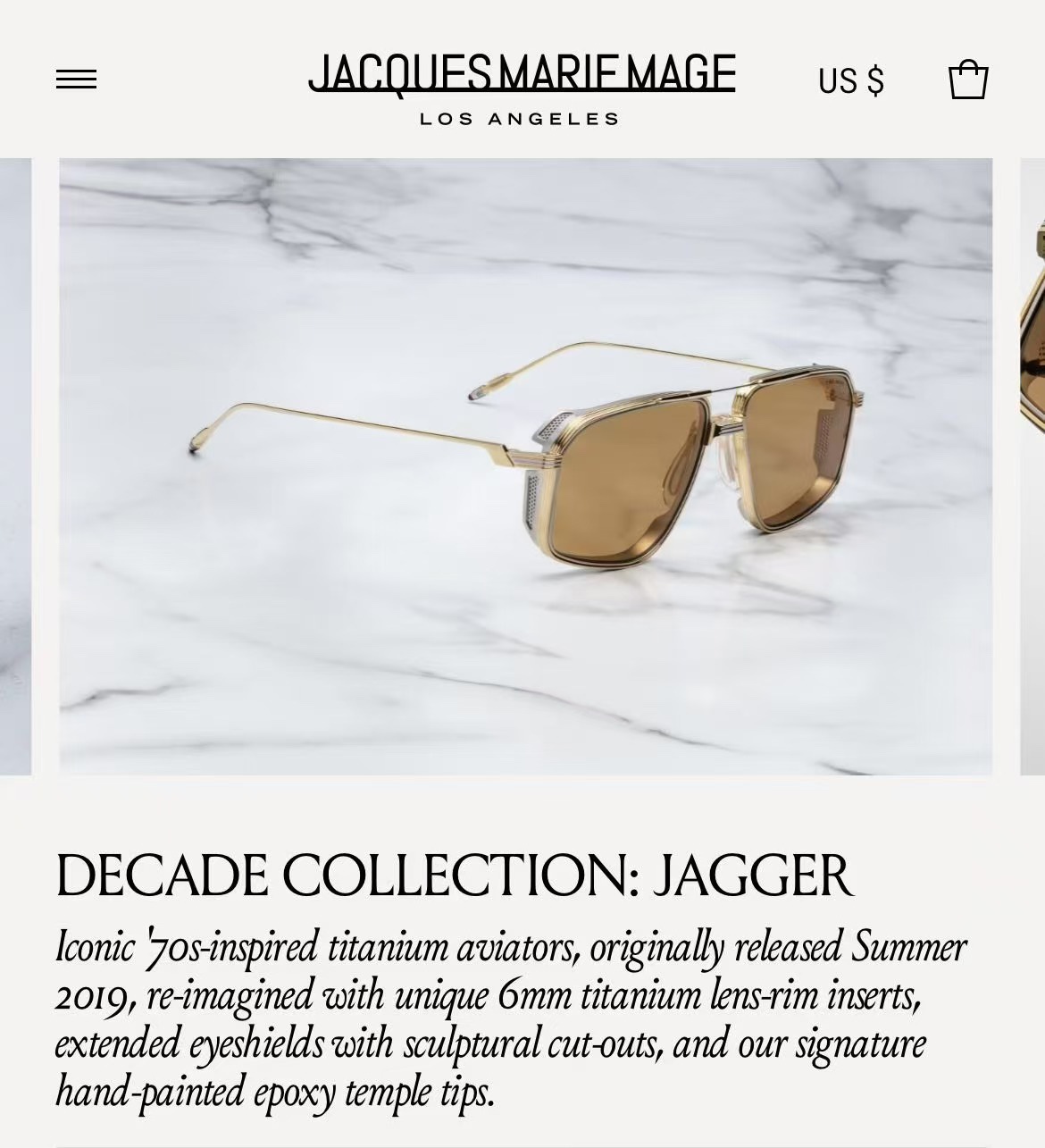  ‼️ 官网图 十周年系列：JAGGER
JACQUES MARIE MAGE
官网全线售罄
标志性的7