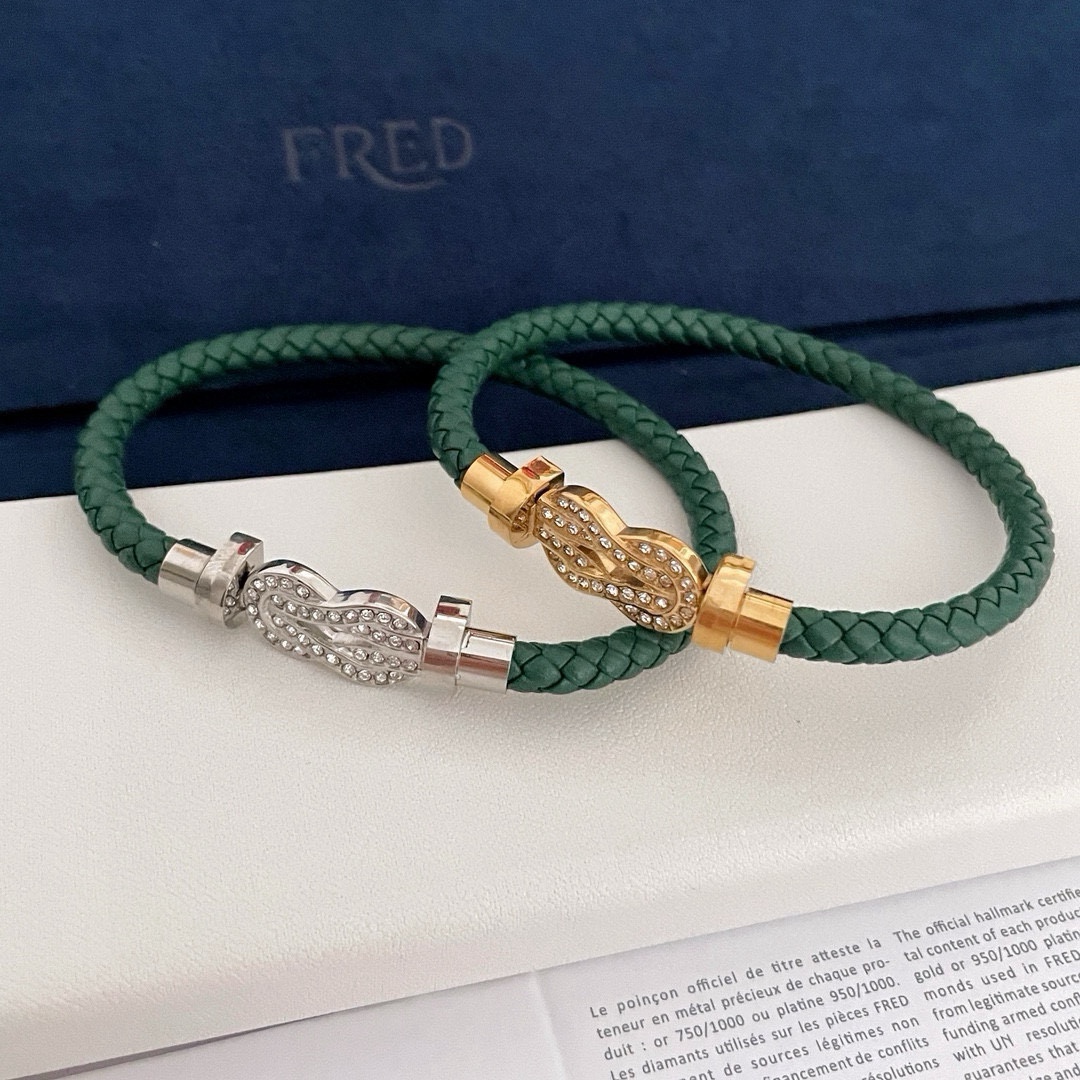 “¥380 Fred Eight-Word-Button Bracelets: Classic, Designable, One-Size-Fits-All Internet Red Trend” - 图片 7