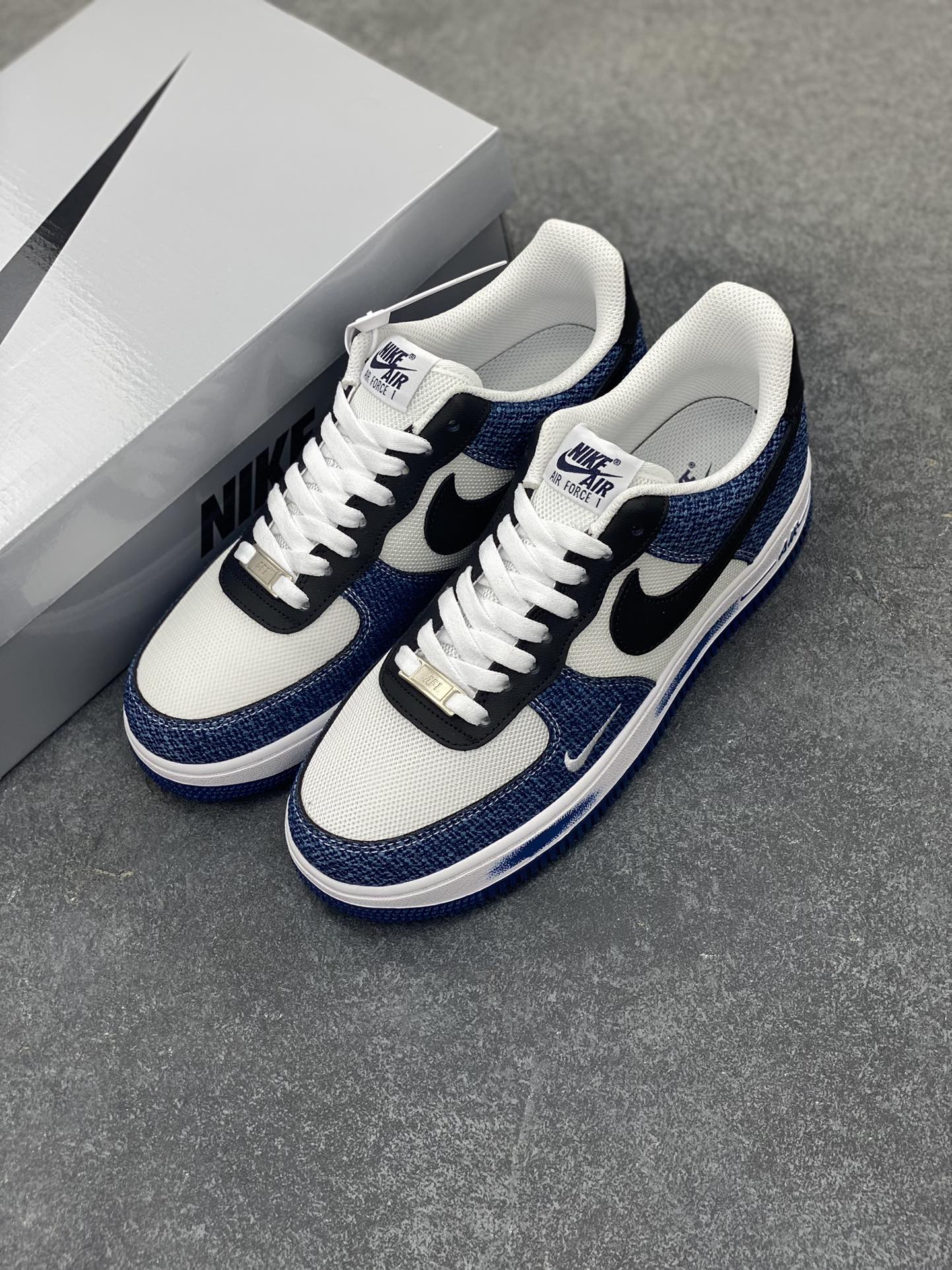 图片[8]-Nike Air Force 1 Low’07 牛仔布小勾 空军一号低帮休闲板鞋 定制皮料 原厂3D打印 定制鞋盒 原楦原纸板 纯正空军版型 内置全掌气垫 货号：ZH0316-089 尺码：36 36.5 37.5 38 38.5 39 40 40.5 41 42 42.5 43 44 44.5 45-选品中心