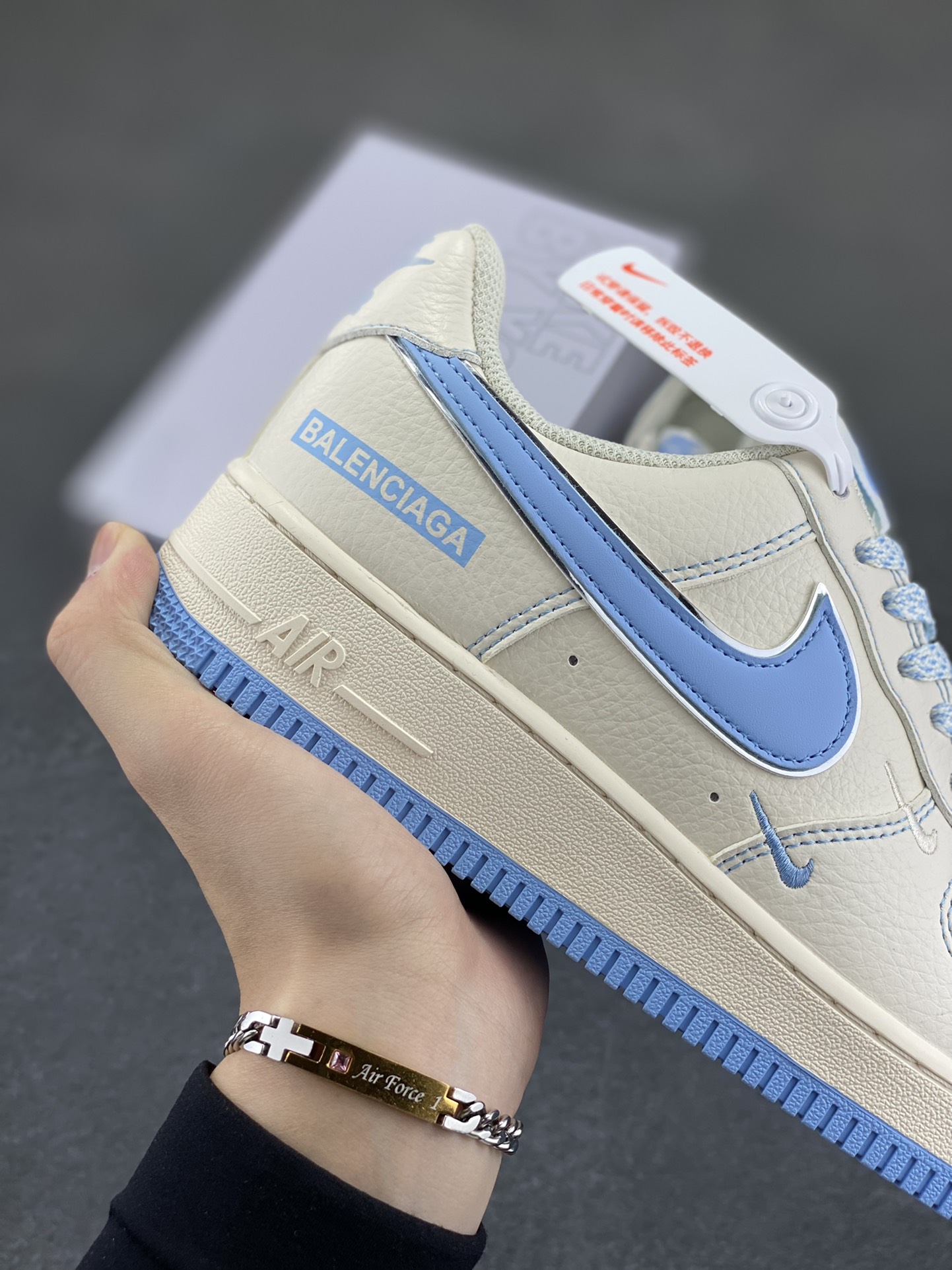 图片[6]-NK Air Force 1‘07 Low 定制款抽屉盒 空军一号低帮休闲板鞋 定制皮料 原楦原纸板 纯正版型 高清洁度 内置全掌气垫 货号：CW2288-111 尺码：36 36.5 37.5 38 38.5 39 40 40.5 41 42 42.5 43 44 44.5 45-选品中心