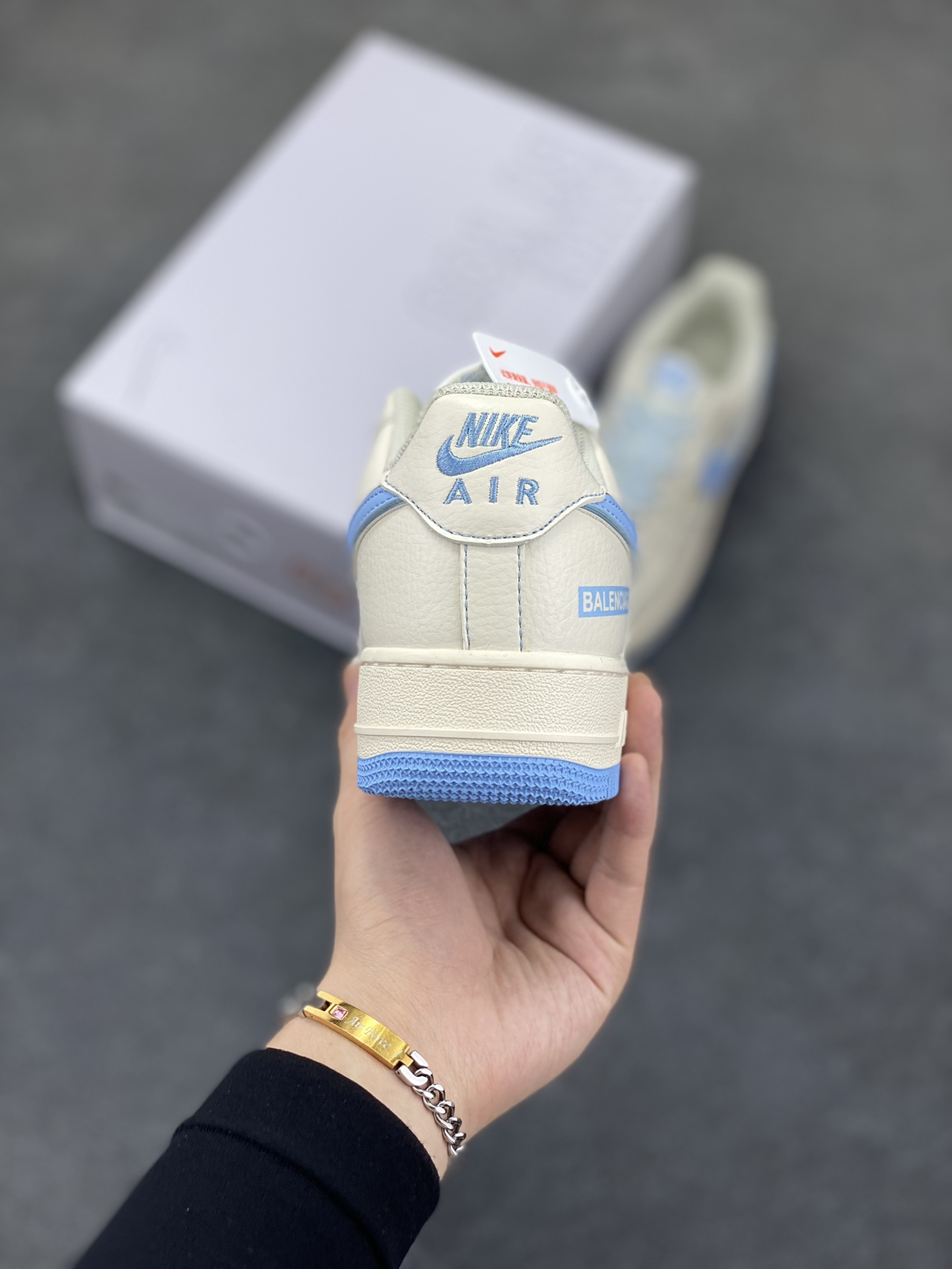 图片[4]-NK Air Force 1‘07 Low 定制款抽屉盒 空军一号低帮休闲板鞋 定制皮料 原楦原纸板 纯正版型 高清洁度 内置全掌气垫 货号：CW2288-111 尺码：36 36.5 37.5 38 38.5 39 40 40.5 41 42 42.5 43 44 44.5 45-选品中心