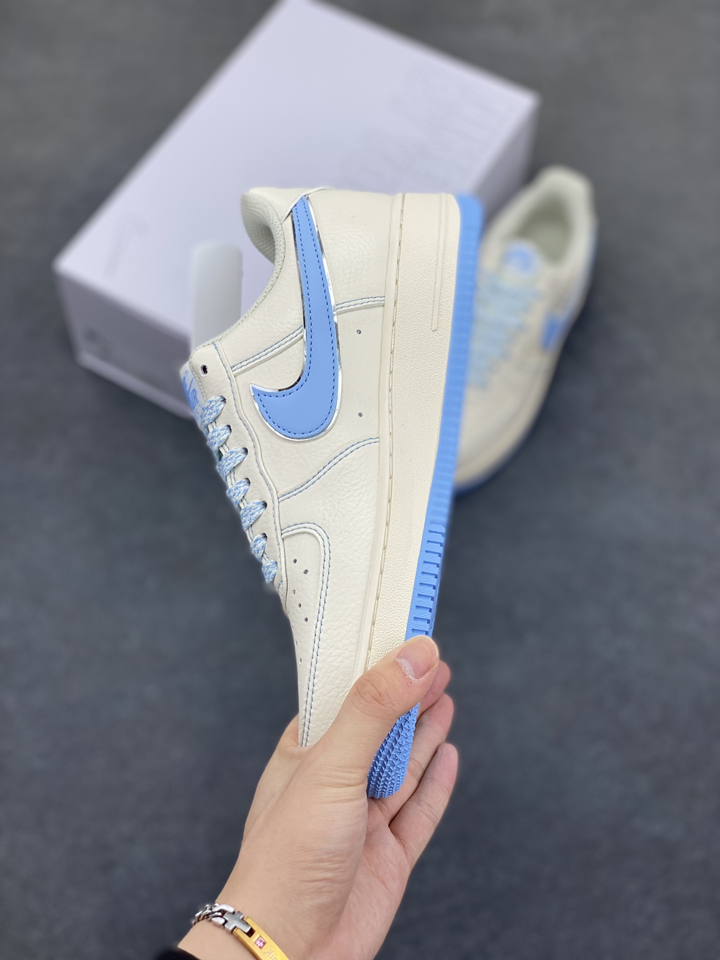 图片[3]-NK Air Force 1‘07 Low 定制款抽屉盒 空军一号低帮休闲板鞋 定制皮料 原楦原纸板 纯正版型 高清洁度 内置全掌气垫 货号：CW2288-111 尺码：36 36.5 37.5 38 38.5 39 40 40.5 41 42 42.5 43 44 44.5 45-选品中心