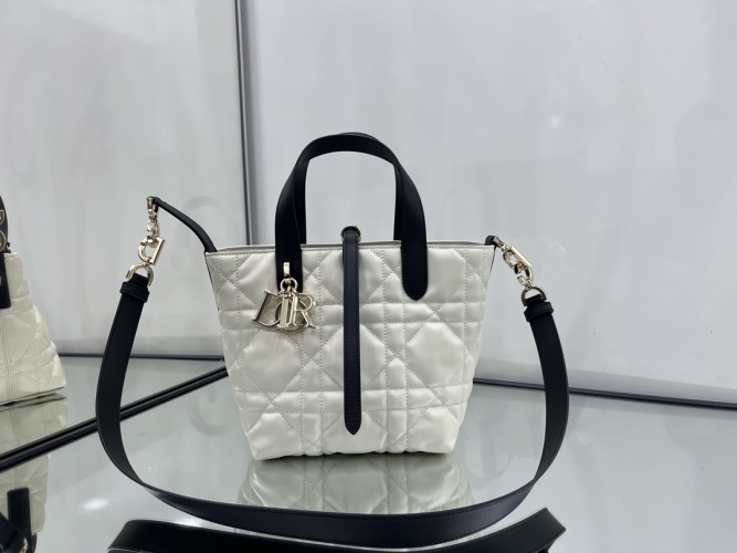 Dior Toujours Small Vertical Bag: Chic Cannage Stitching, Lambskin Leather White 1 Dior Toujours Small Vertical Bag: Chic Cannage Stitching, Lambskin Leather White