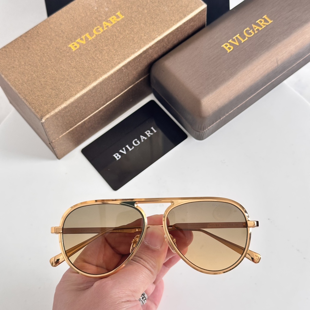 BVLGARI 太阳镜 金属 飞行员款