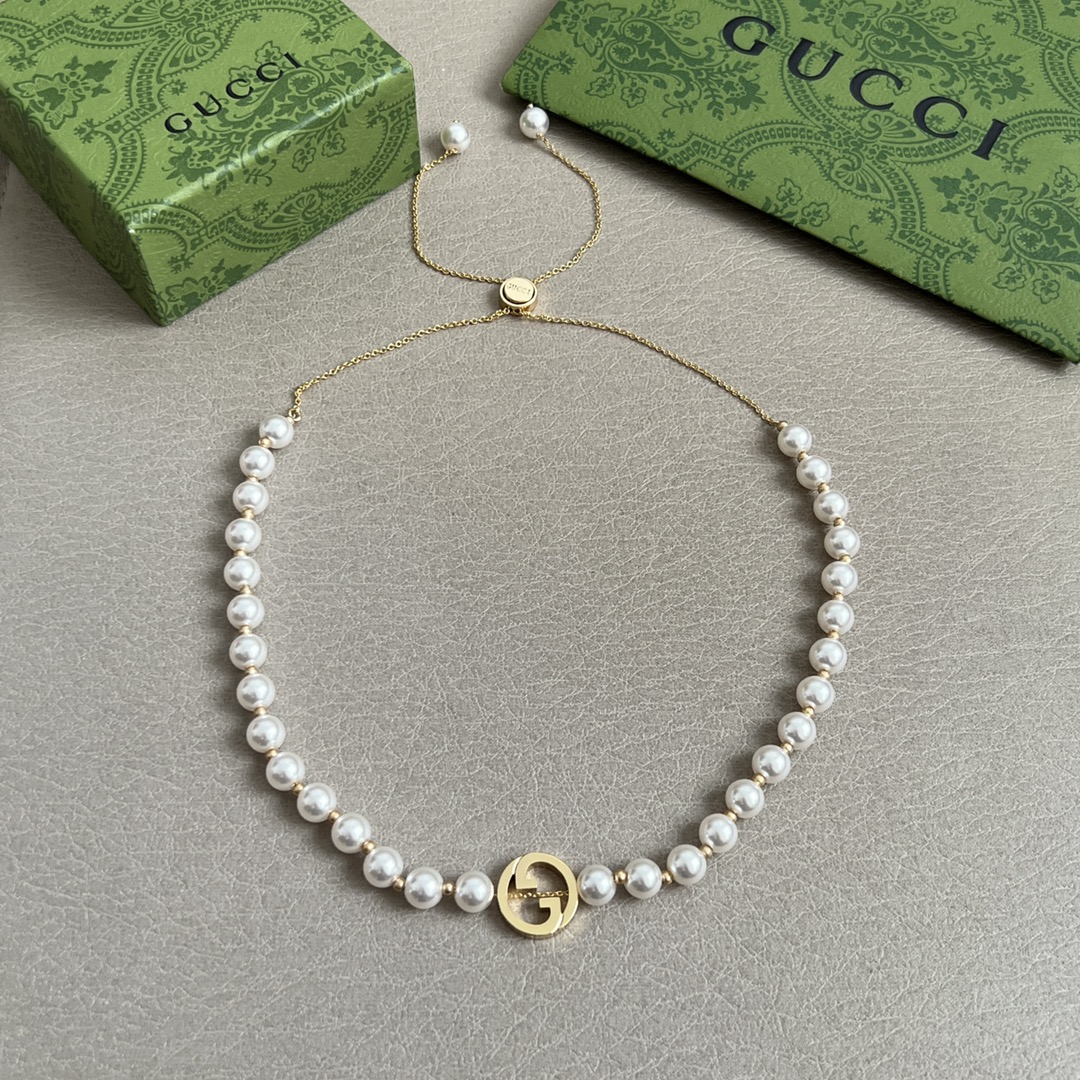 】 新款 珠宝系列 GUCCI 项链，原版11定制 奢侈 简约时尚 超耐看。