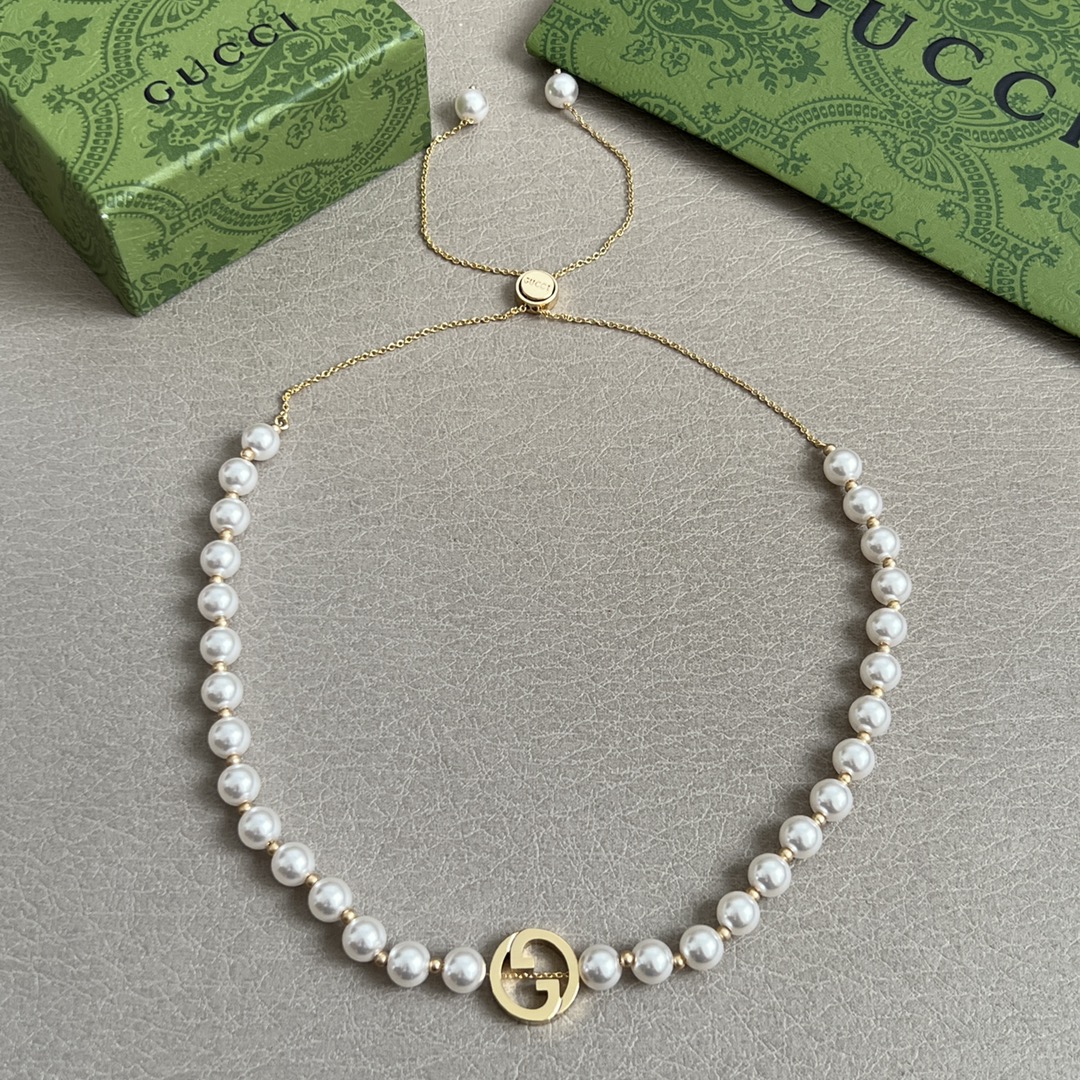 】 新款 珠宝系列 GUCCI 项链，原版11定制 奢侈 简约时尚 超耐看。