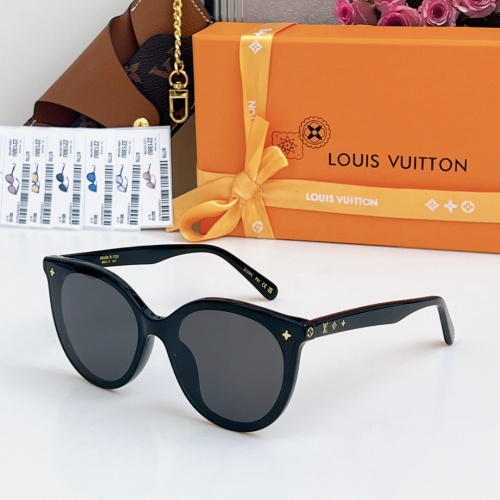 Louis Vuitton Z2130U Women's Cat Eye Sunglasses - Black Frame, Gray Lens 1 Louis Vuitton Z2130U Women's Cat Eye Sunglasses - Black Frame, Gray Lens
