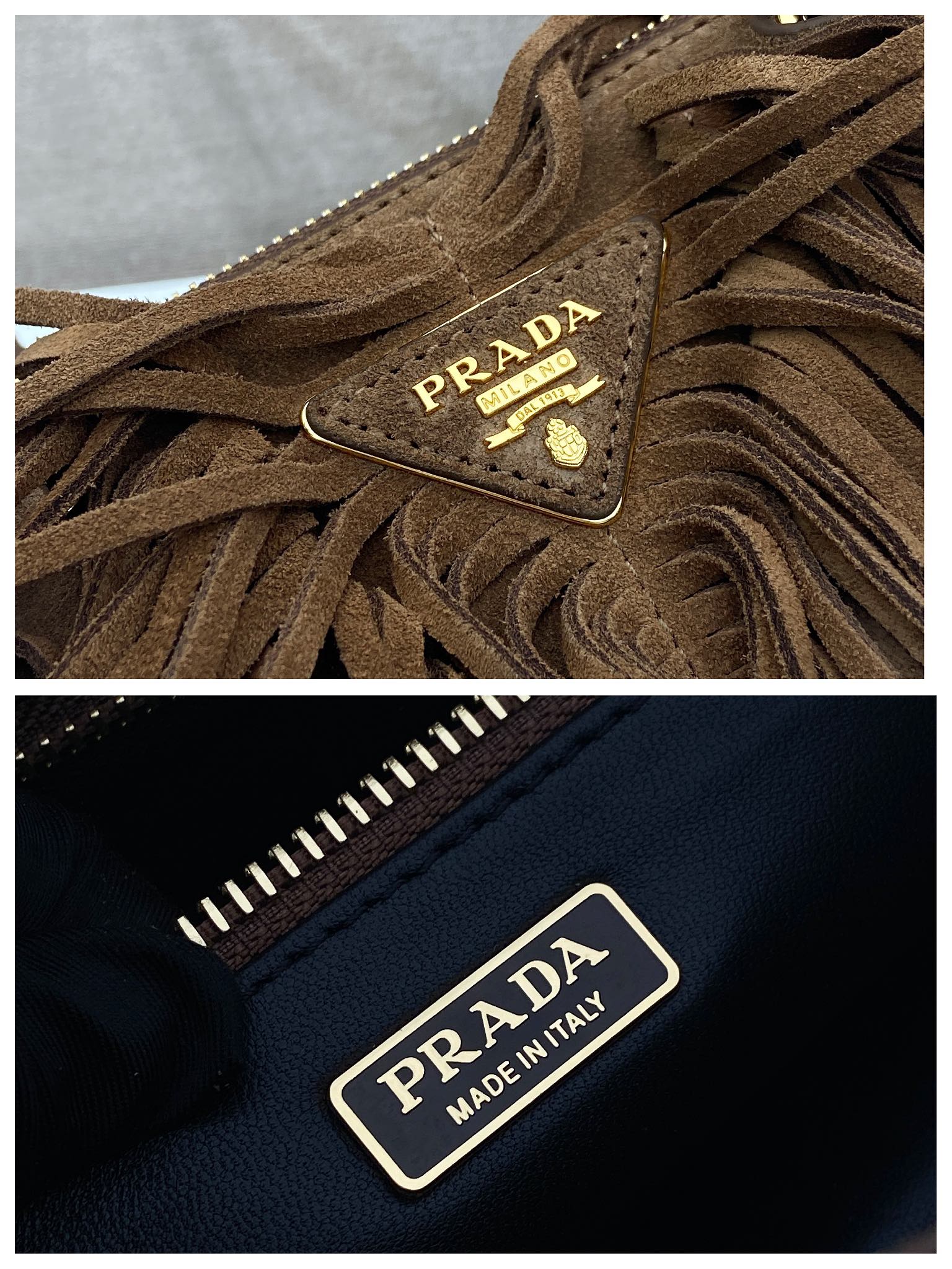 Elegant Suede Leather Galleria Handbag with Tassel Design, 31x14x11.5cm 10 i1750146796 5017 1