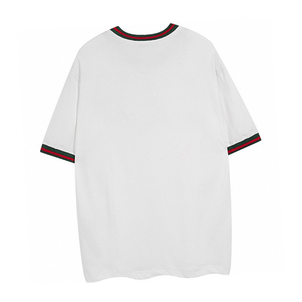 古驰/Gucci 夏季新款 刺绣字母红绿织带圆领短袖T恤 白色-Chinese UA Cheap High Quatity Brand Clothes Bags handbags Sneakers wholesale wholesaler seller from China Factory suppliers Fashion Clothing Shoes best Quality Beautiful Price 古驰/Gucci 夏季新款 刺绣字母红绿织带圆领短袖T恤 白色
