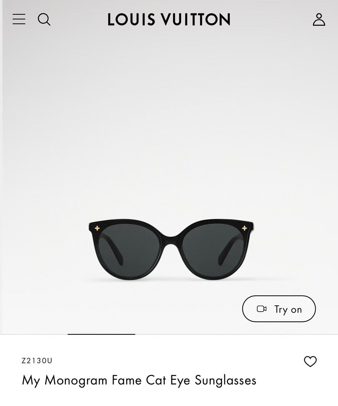  ‼️ 官网图 LOUIS VUITTO*
MOD：Z2130U Z2155U
SIZE：63口17-1