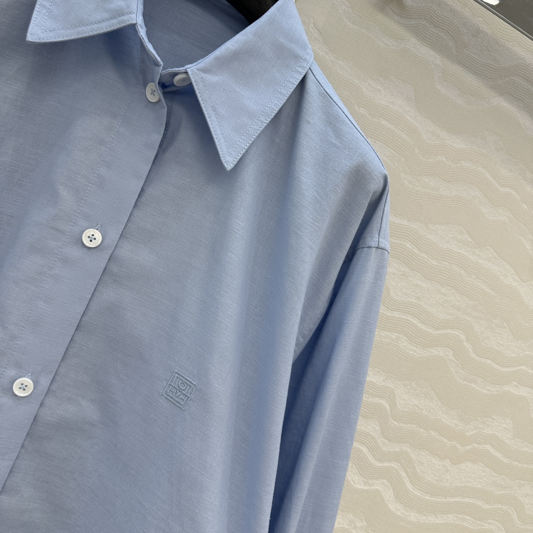 独家首发♥️原单品质TM*长期主义，老钱风松弛感穿搭❤️定型高比例亚麻棉大衬衫！极简主义风宽松版型设计随