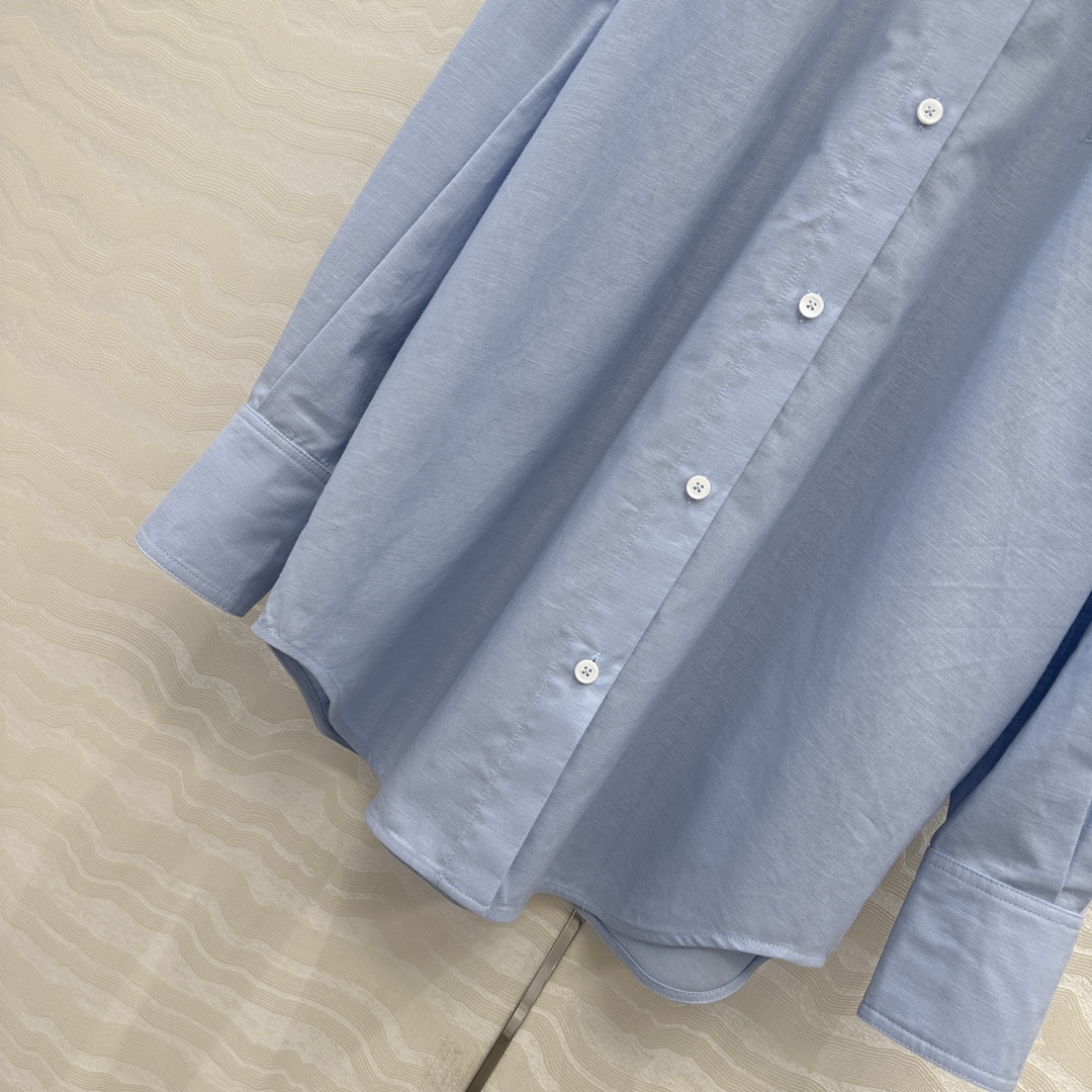 独家首发♥️原单品质TM*长期主义，老钱风松弛感穿搭❤️定型高比例亚麻棉大衬衫！极简主义风宽松版型设计随