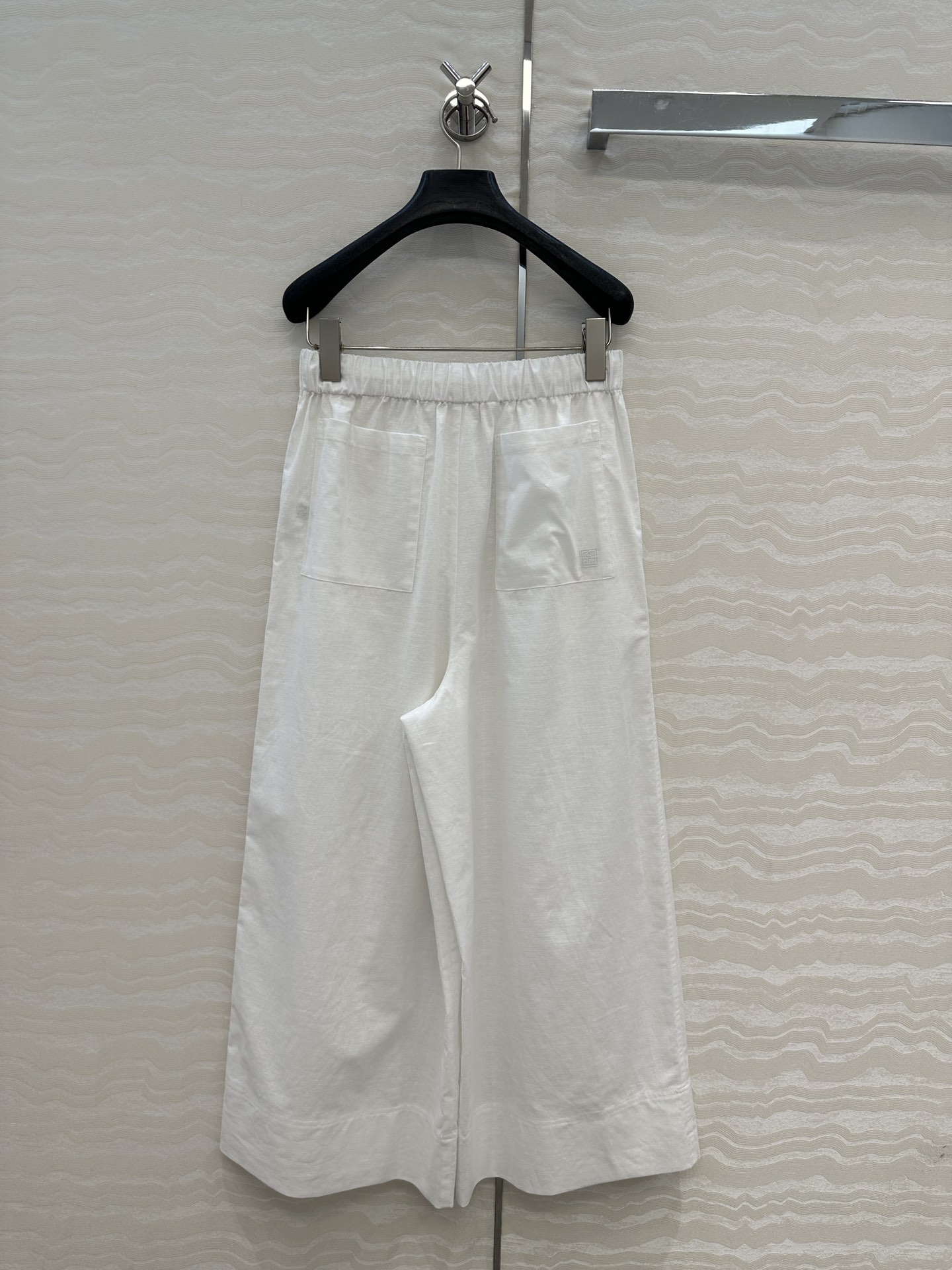 独家首发♥️原单品质TM*长期主义，老钱风松弛感穿搭❤️定型高比例亚麻棉直筒阔腿裤！极简主义风松紧腰设计