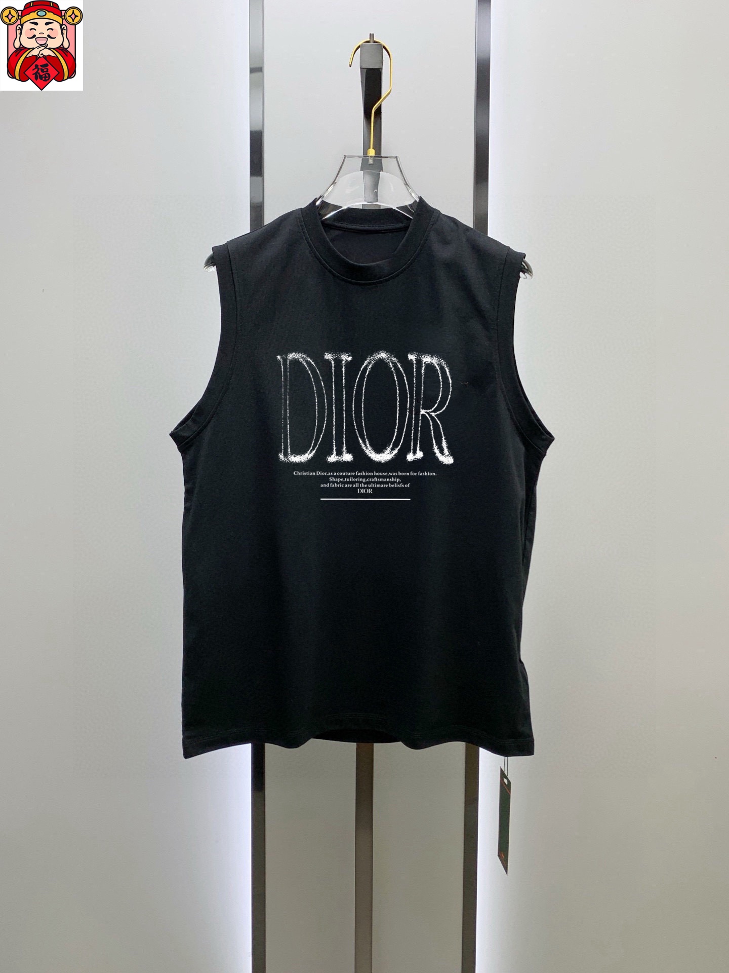 Dior 品牌【DIOR迪奥】2025夏季新品背心T袖 简约款式 任何人都可以轻松驾驶 进口定制丝光棉面料 手软舒适有型 吸汗透气