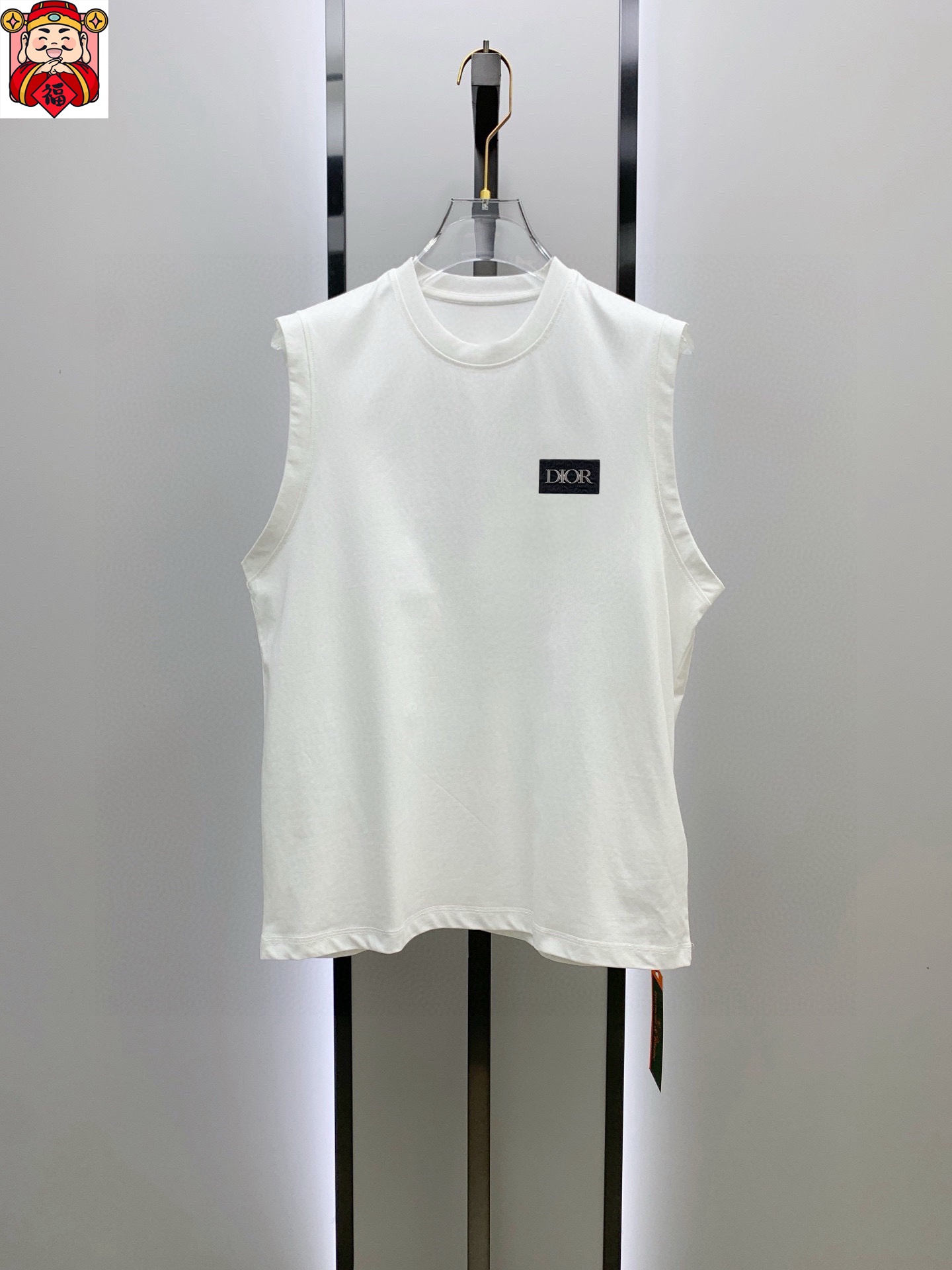 Dior 品牌【DIOR迪奥】2025夏季新品背心T袖 简约款式 任何人都可以轻松驾驶 进口定制丝光棉面料 手软舒适有型 吸汗透气