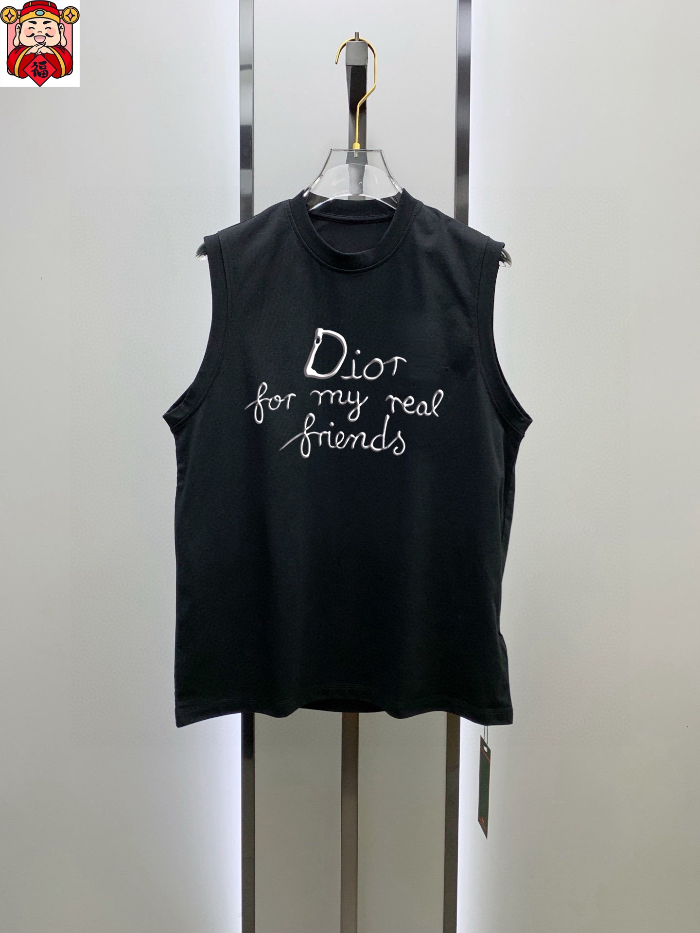 Dior 品牌【DIOR迪奥】2025夏季新品背心T袖 简约款式 任何人都可以轻松驾驶 进口定制丝光棉面料 手软舒适有型 吸汗透气