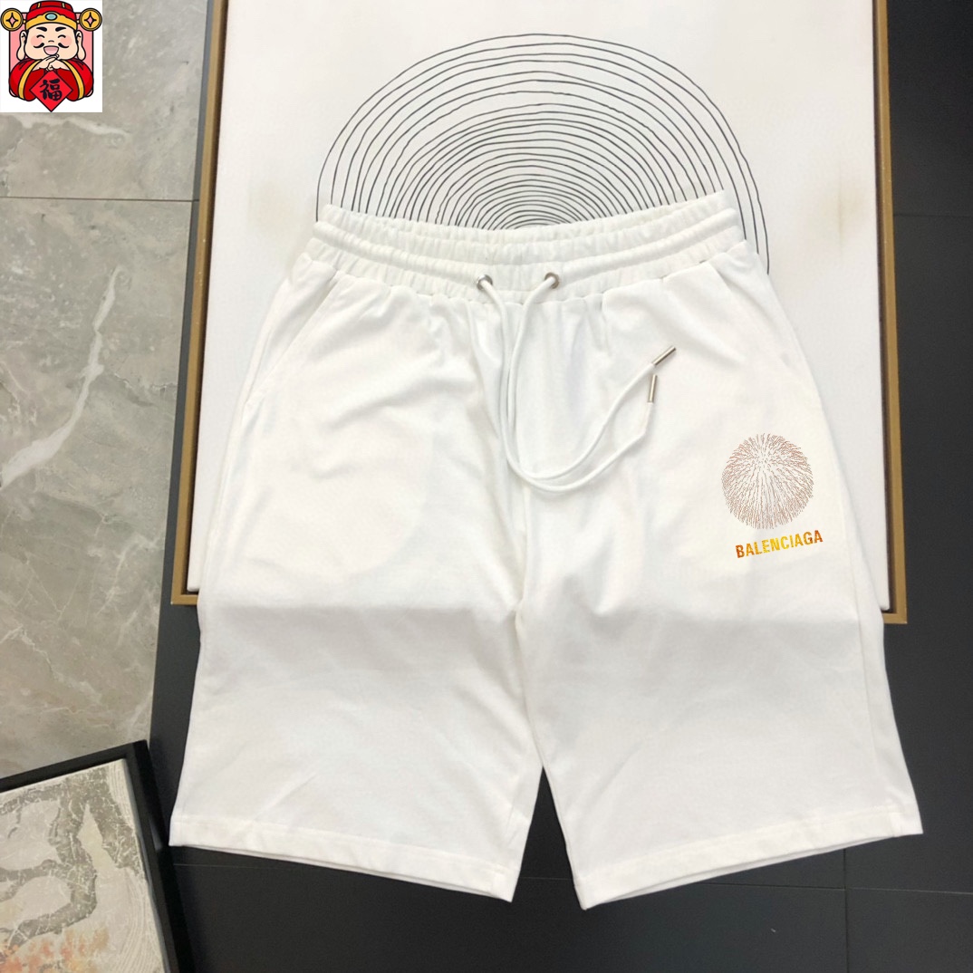 Balenciaga 品牌【BALENCIAGA 巴黎世家】 2025新款男士短袖短裤套装 销售 市面高端版本 手感细腻柔软 让你穿着更加舒适 立体裁剪版型超赞 尺码:M-5XL下单请报身高体重