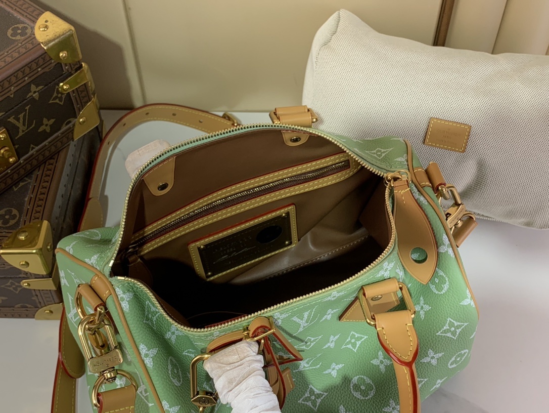 【SPEEDY BANDOULIÈRE30 手袋 】M14064新果绿色(全皮)本款 Speedy Ba