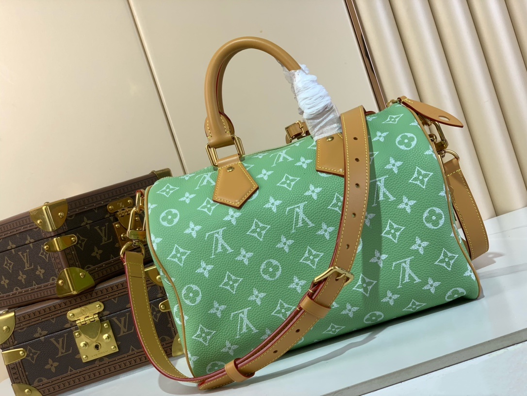 【SPEEDY BANDOULIÈRE30 手袋 】M14064新果绿色(全皮)本款 Speedy Ba