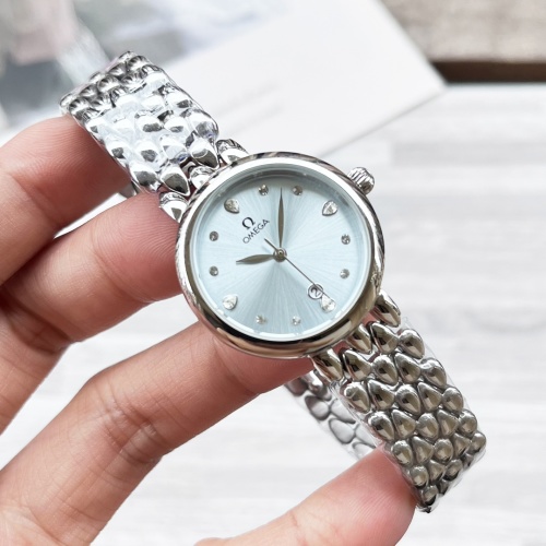 OMEGA Women's Watch, Silver Stainless Steel, 26mm, Diamond Accents 1 OMEGA Women's Watch, Silver Stainless Steel, 26mm, Diamond Accents