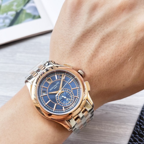Patek Philippe Men's Multifunction Automatic Mechanical Wristwatch with Steel Band 1 Patek Philippe Men's Multifunction Automatic Mechanical Wristwatch with Steel Band