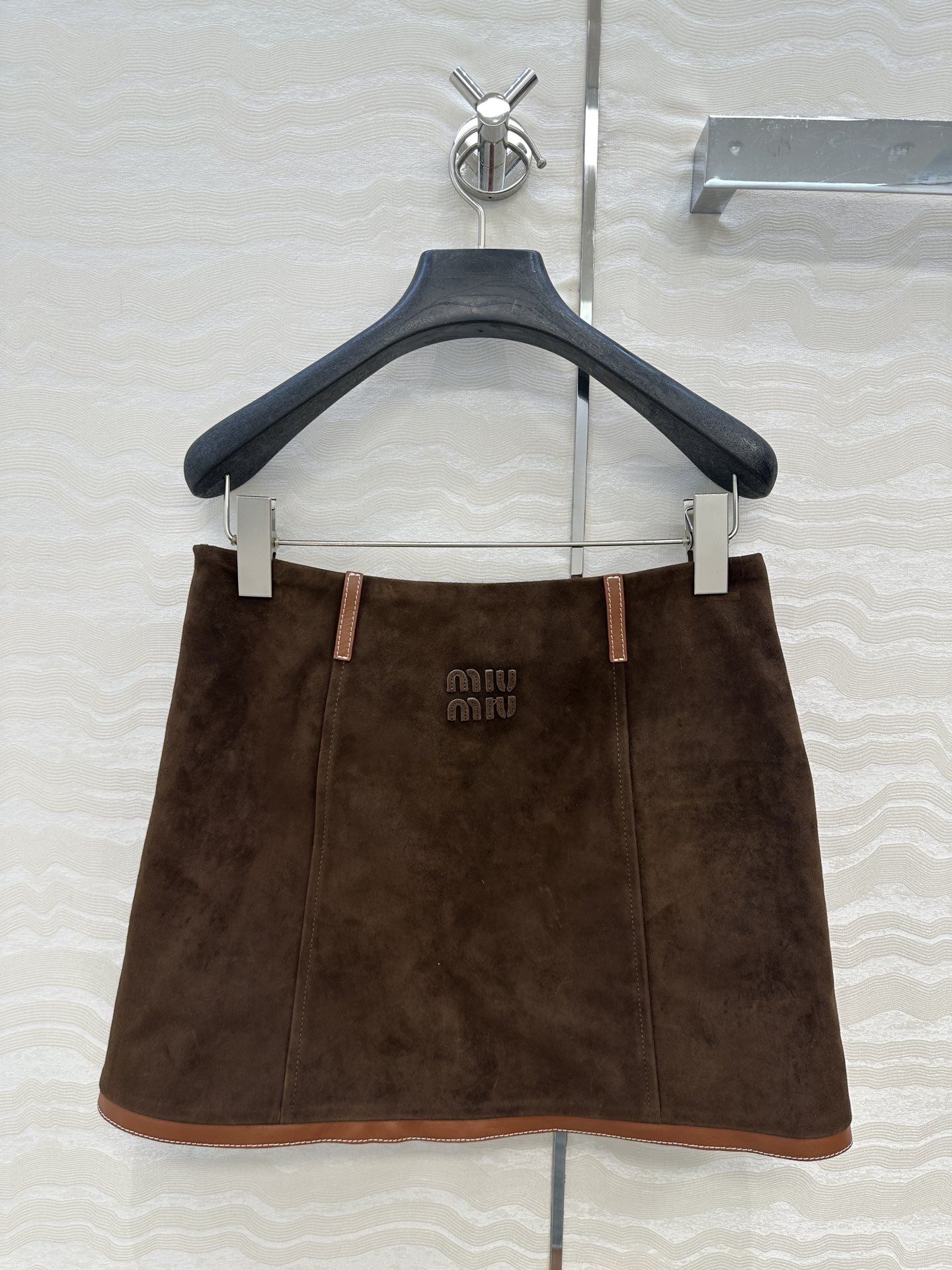 独家首发❤️高端品质控必入！miu系少女可露丽风🤎张元英同款🤎独家定制麂皮绒面工艺🤞知识分子复古棕色系麂