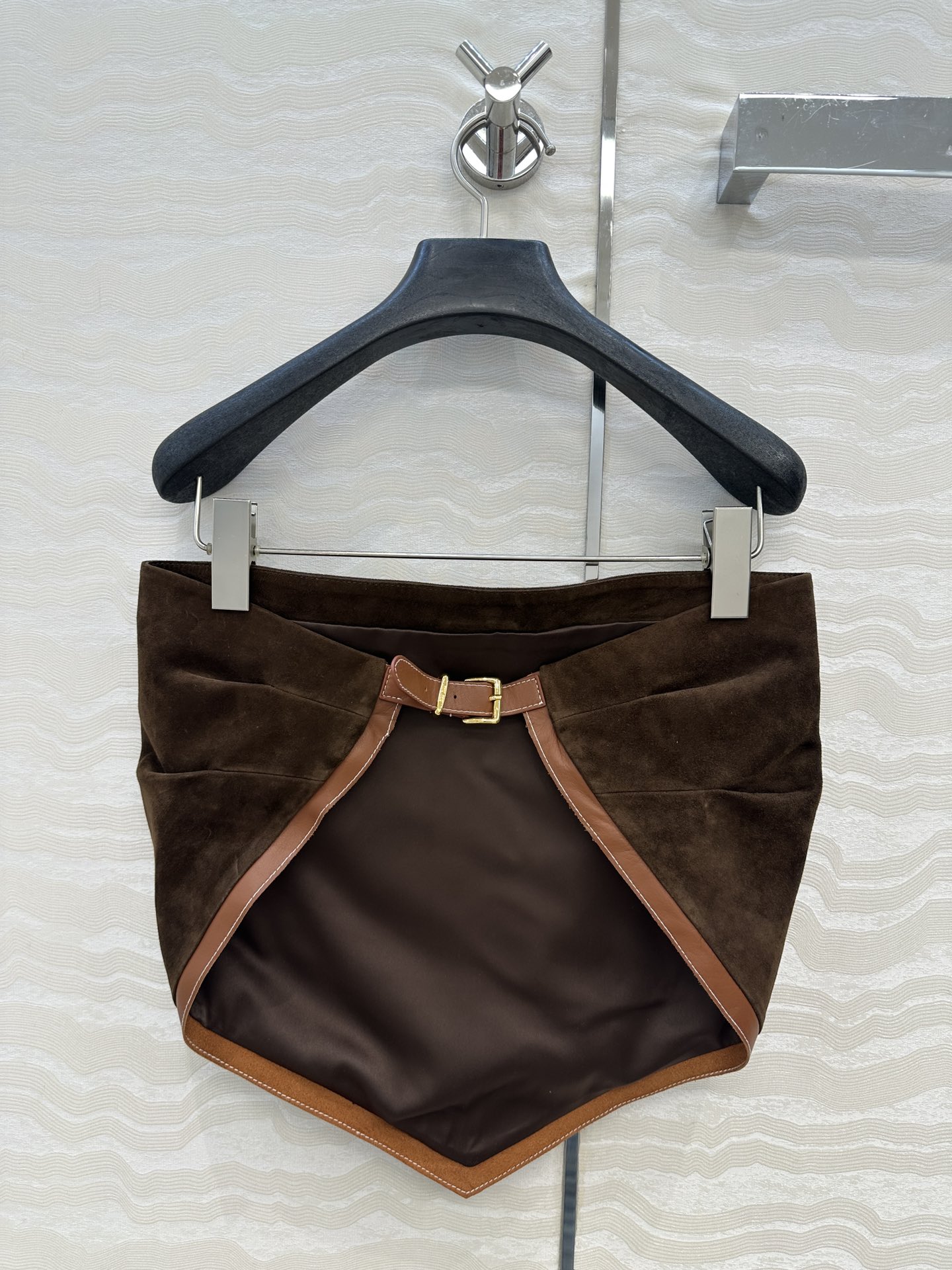 独家首发❤️高端品质控必入！miu系少女可露丽风🤎张元英同款🤎独家定制麂皮绒面工艺🤞知识分子复古棕色系麂