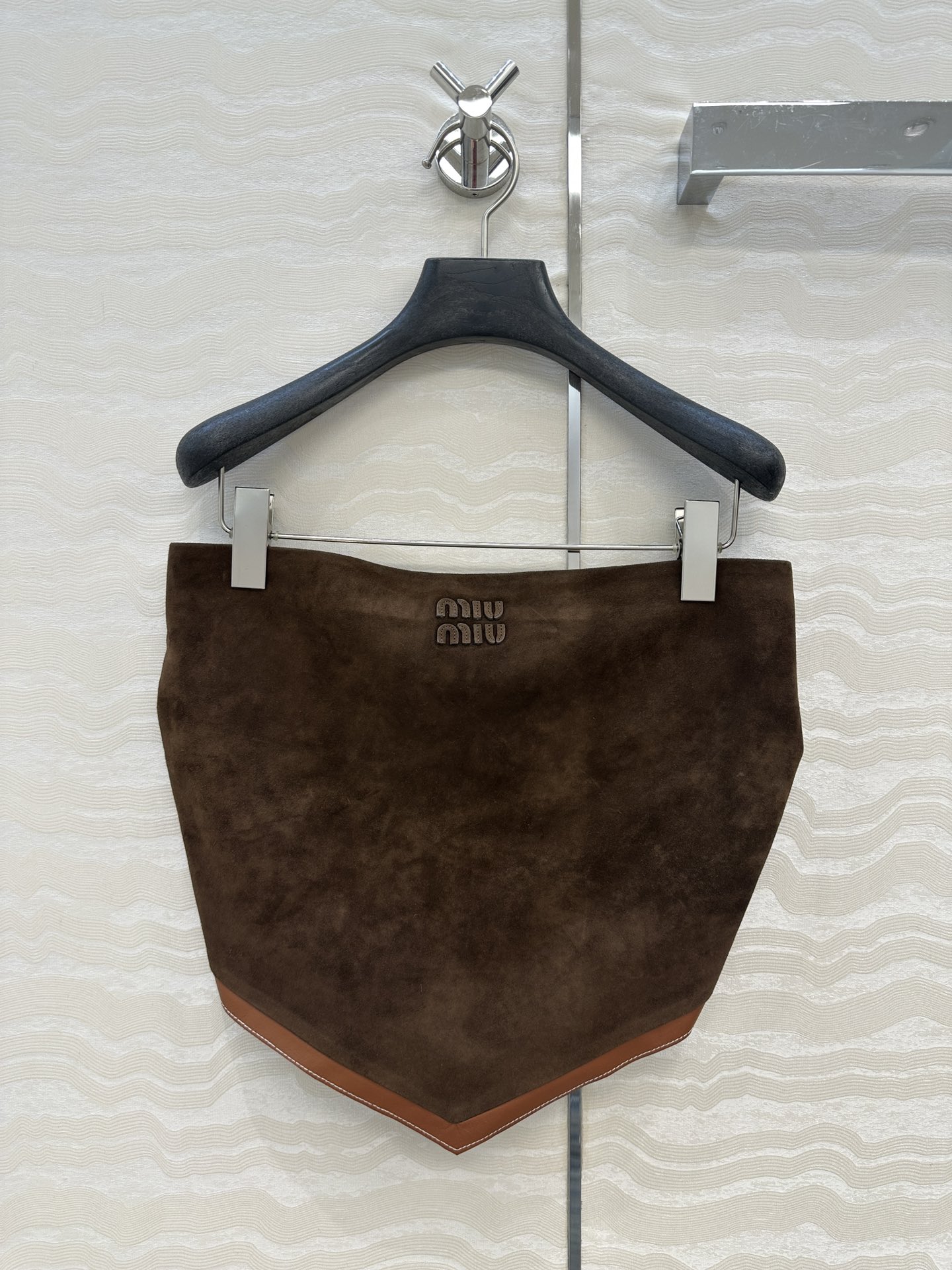 独家首发❤️高端品质控必入！miu系少女可露丽风🤎张元英同款🤎独家定制麂皮绒面工艺🤞知识分子复古棕色系麂