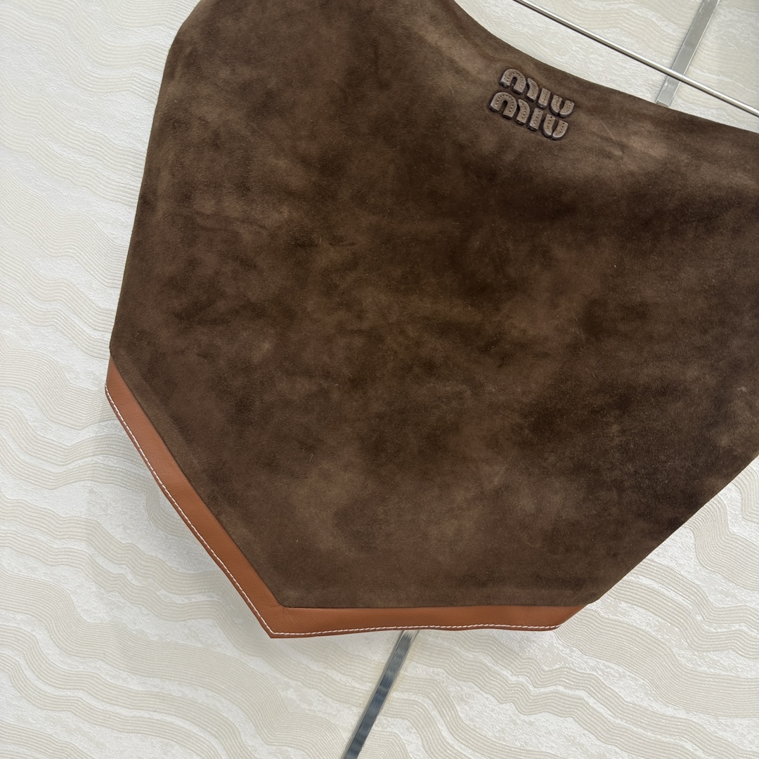 独家首发❤️高端品质控必入！miu系少女可露丽风🤎张元英同款🤎独家定制麂皮绒面工艺🤞知识分子复古棕色系麂