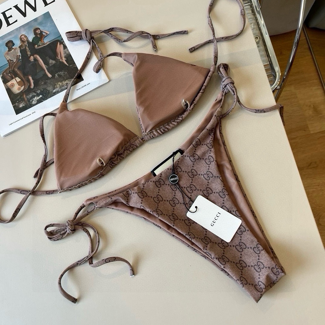 。

Gucci古奇比基尼👙，分体泳衣，S M L XL