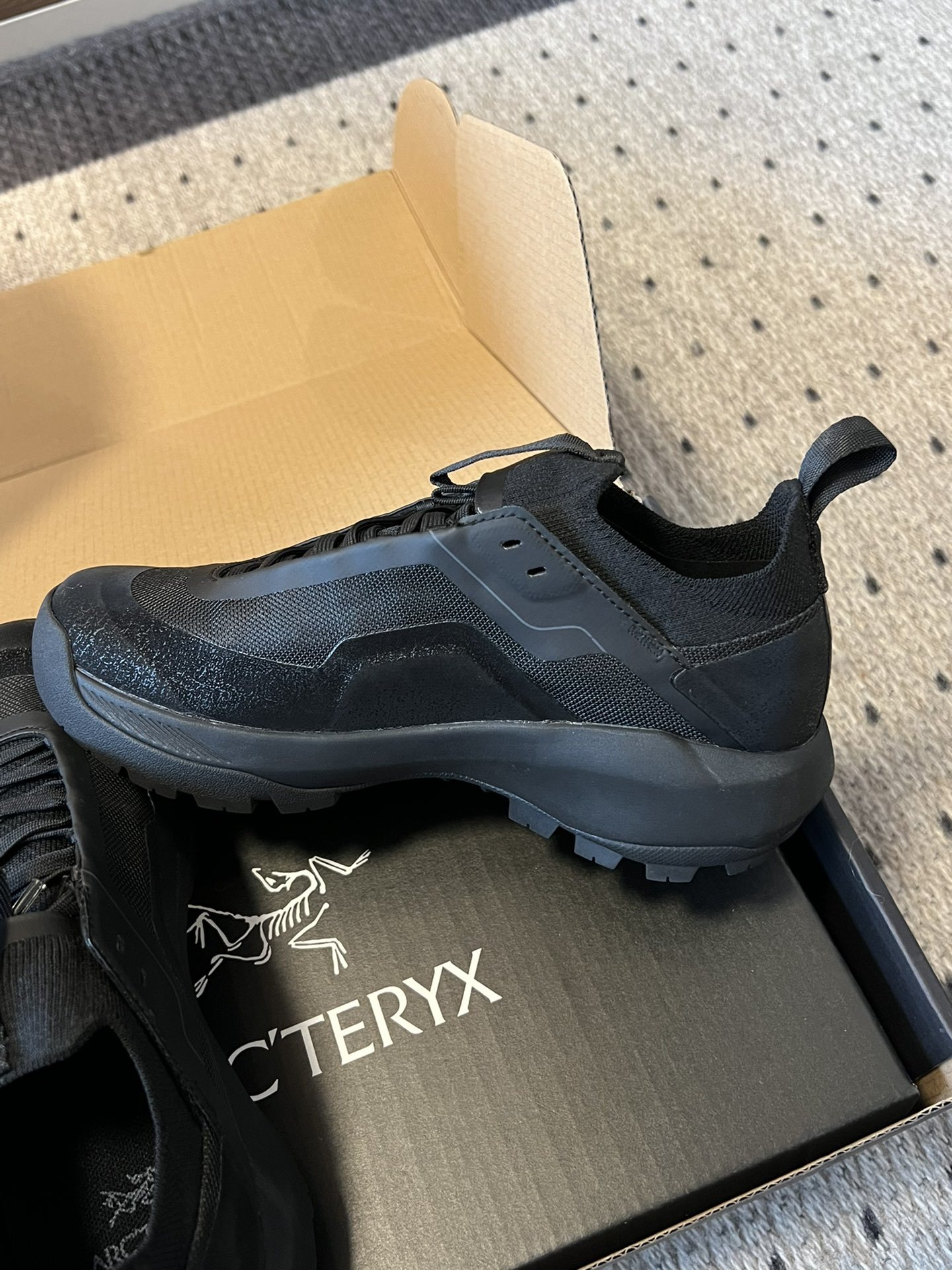Aerios FL ARCTERYX 始祖* 情侣款 透气运动鞋攀岩旅游鞋
它的鞋面科技感满满,不仅