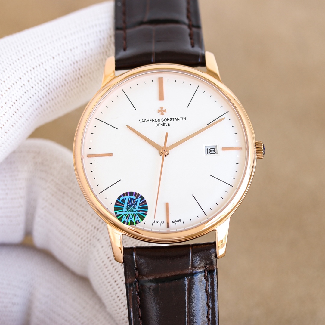 NO:339277,White gold latest model recommended for the highest replica of the market V4 upgraded version Vacheron Constantin VC inheritance series 85180 watch!  1 [Case] ​​Size 40MMX9MM, perfect round case, paired with a micro-solar lug design, makes it more suitable for the wearer's wrist. Each finished shell cover needs to be strictly controlled by MK to restore the unique texture of the authentic product. 2 [Carriage] 9015 steel wheels and other parts are carefully decorated by MK watchmakers, and the automatic rotor is plated with 18k gold, which maximizes the original exquisite craftsmanship level. 3 [Watch mirror] The two sapphire glass mirrors on the front and back are both anti-disiasing coatings. 4 [Watch strap] Double-layer Italian calfskin, paired with Malta cross pin buckles, and the high-quality products are constantly produced, vacheron, cowhide19860909白 金 最新款推荐市场最高复刻 V4升级版本 江诗丹顿VC传承系列85180腕表！ 1【表壳】尺寸40MMX9MM,完美圆形的表壳,搭配微孤式表耳设计,使之更加贴合佩戴者的手腕.每一个成品壳套,都需经过MK严格的质量把控,方能还原正品独特的质感. 2【机芯】9015钢轮等部件均由MK制表师精工装饰,自动摆陀更是镀有18k金,最大限度呈现原装精湛的工艺水平. 3【表镜】前后两片蓝宝石玻璃镜面,均有防眩晕镀膜处理. 4【表带】双层意大利小牛皮,搭配马耳他十字针扣顶级出品 精品不断,,vacheron,cowhide,Watch