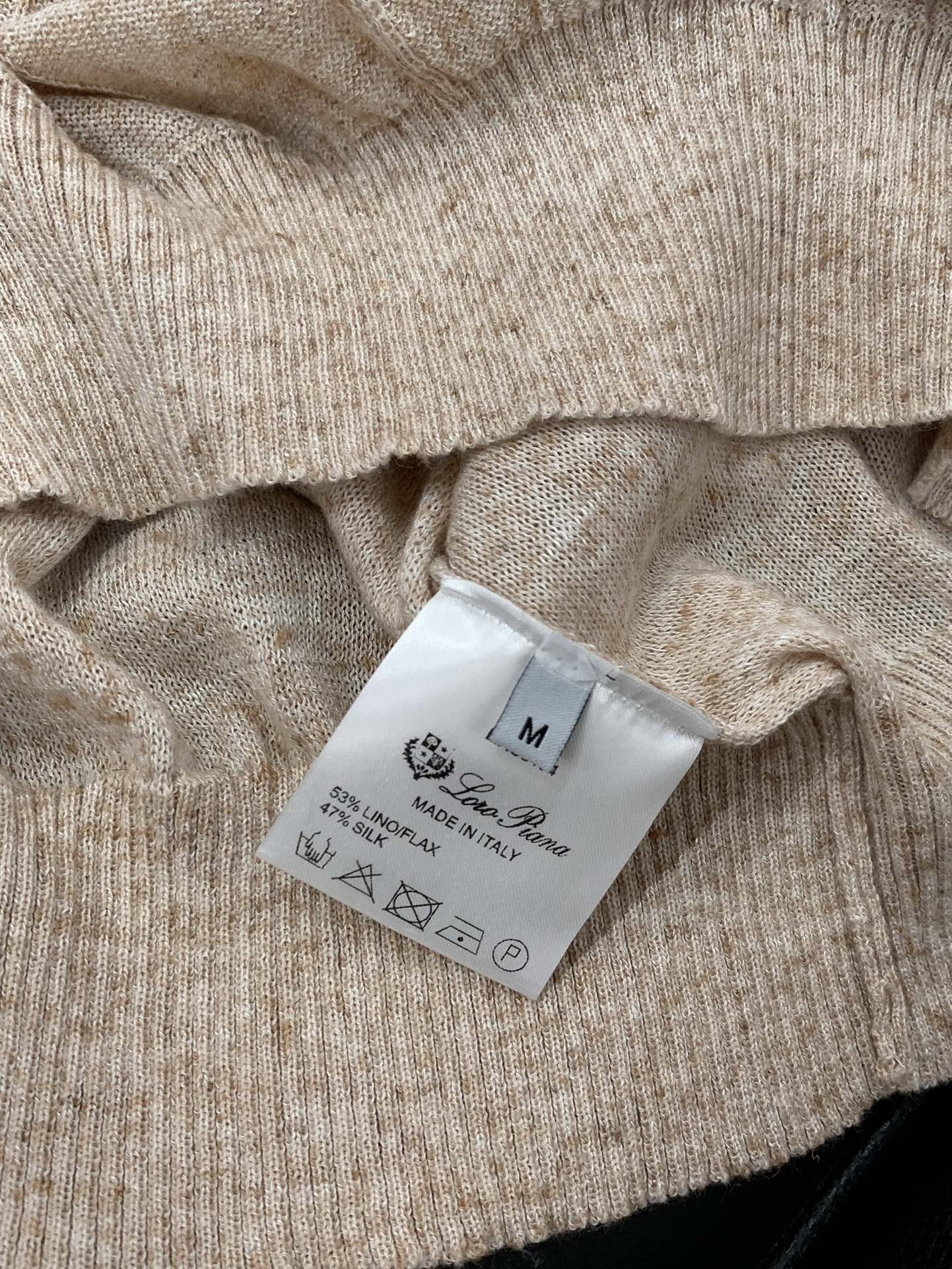 ，lp。(Loro Piana )，2025夏季最新品，专柜同步有售，原单狠货，时尚休闲翻领短针织袖T恤