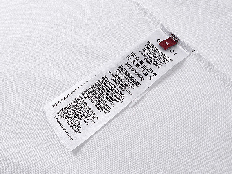 古驰/Gucci 夏季新款 小标刺绣圆领短袖T恤 白色-Chinese UA Cheap High Quatity Brand Clothes Bags handbags Sneakers wholesale wholesaler seller from China Factory suppliers Fashion Clothing Shoes best Quality Beautiful Price 古驰/Gucci 夏季新款 小标刺绣圆领短袖T恤 白色