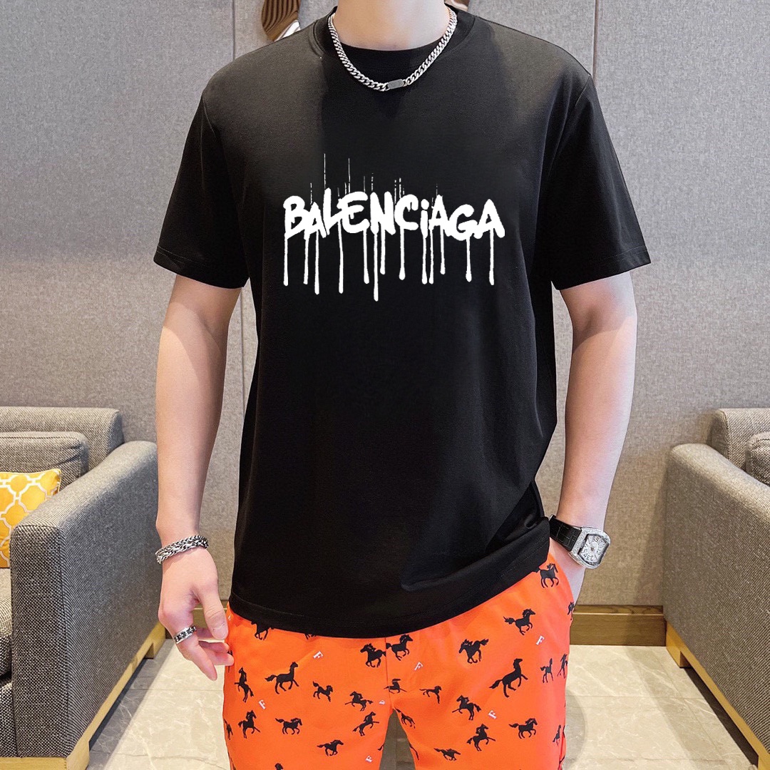 Balenciaga 品牌【BALENCIAGA 巴黎世家】(胖子福音) 男士休闲短袖T恤