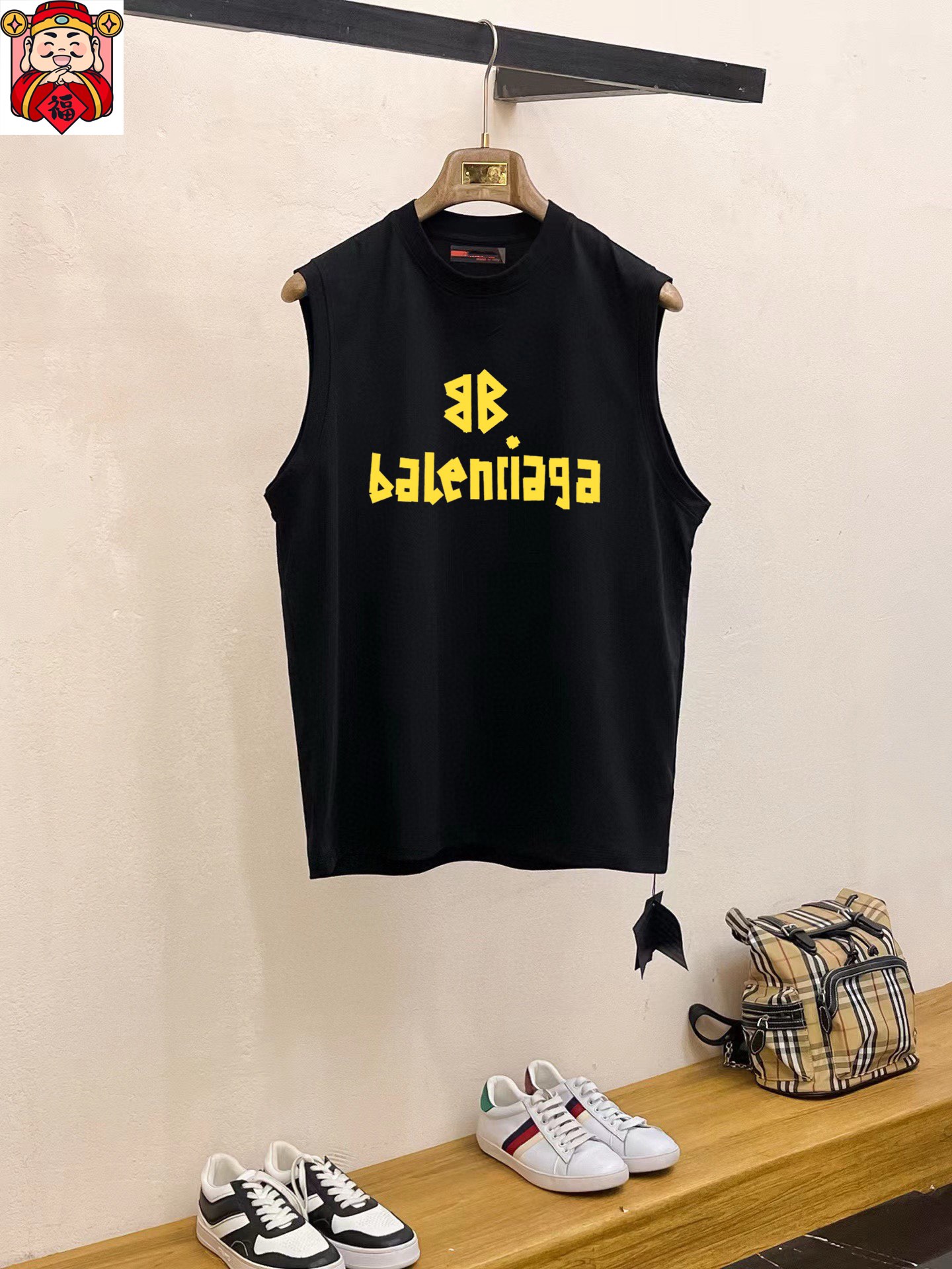 Balenciaga 品牌【BALENCIAGA 巴黎世家】2025夏季新品背心T袖 简约款式 任何人都可以轻松驾驶 进口定制丝光棉面料 手软舒适有型 吸汗透气